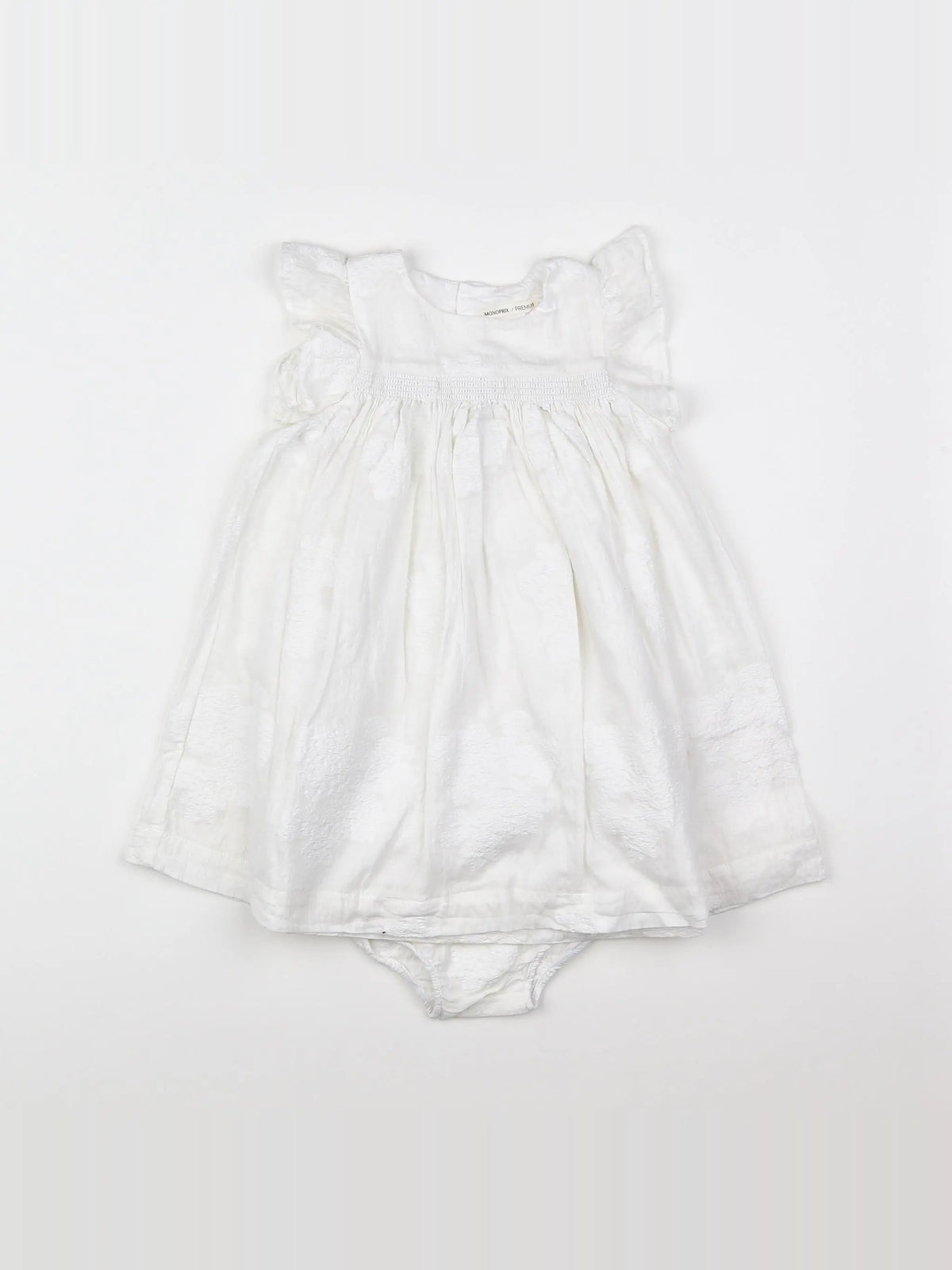 Monoprix - robe blanc - 2 ans