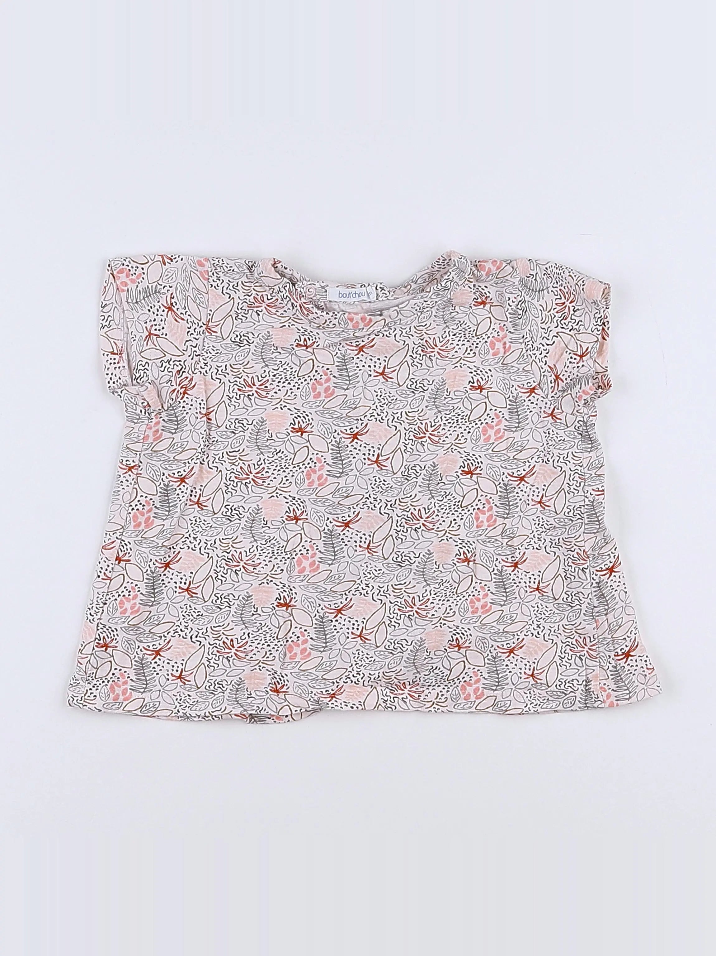 Boutchou - tee-shirt rose - 12 mois