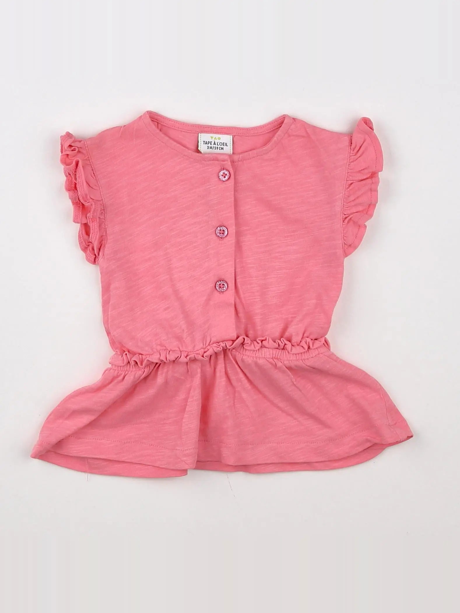 Tape à l'oeil - robe rose - 3 mois