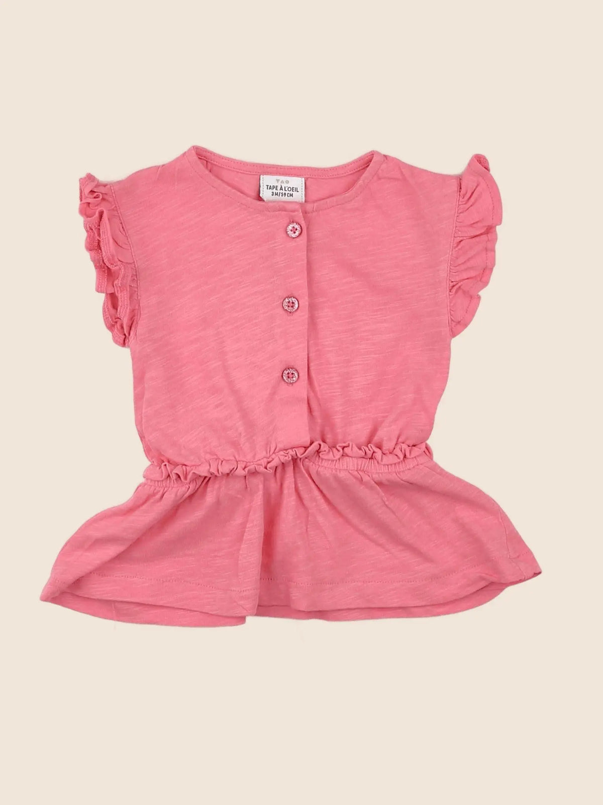 Tape à l'oeil - robe rose - 3 mois
