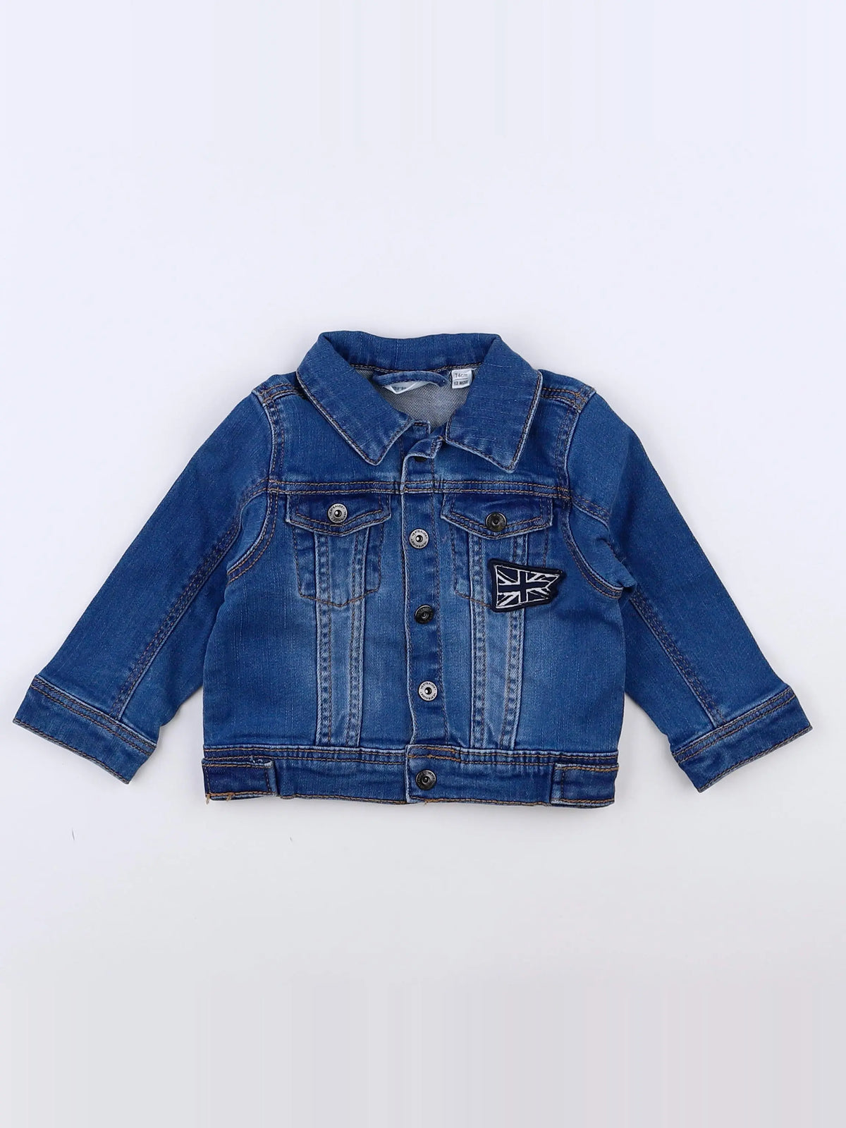 Vertbaudet - veste bleu - 12 mois
