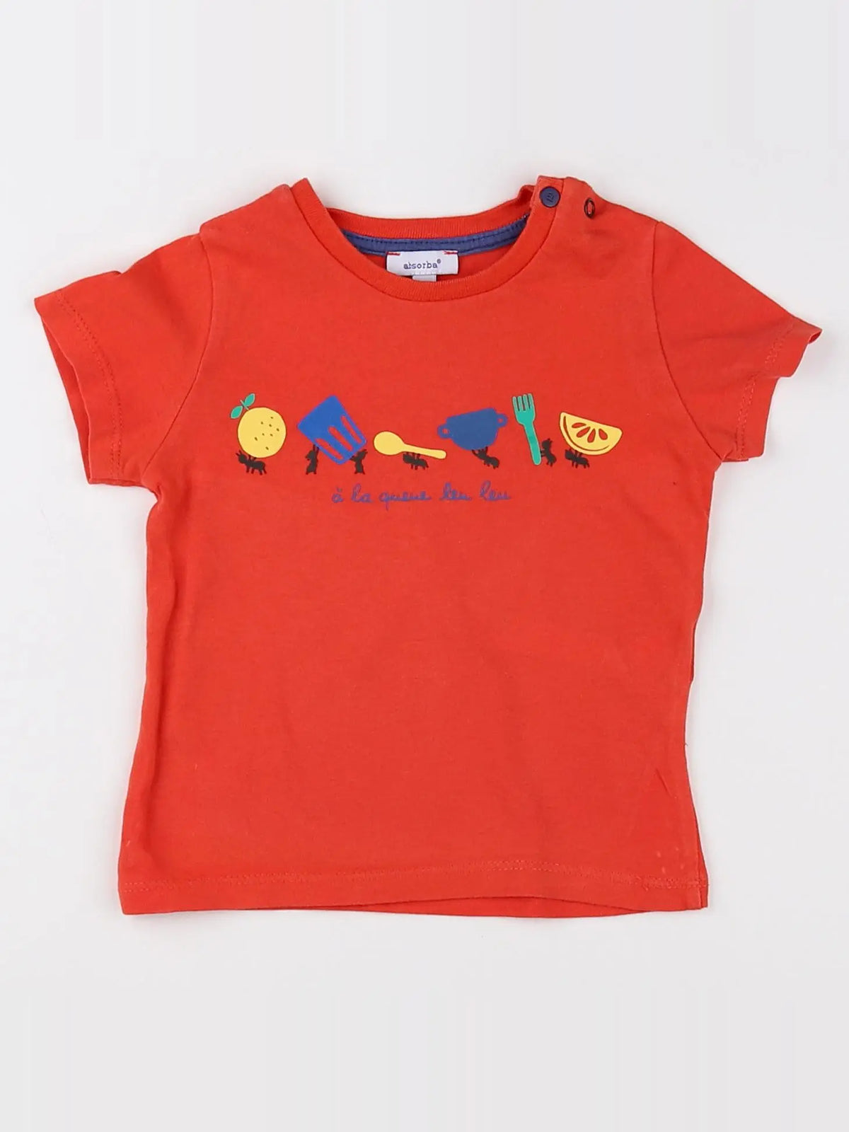 Absorba - tee-shirt orange - 12 mois
