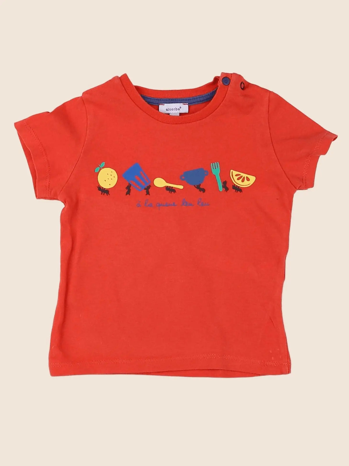 Absorba - tee-shirt orange - 12 mois