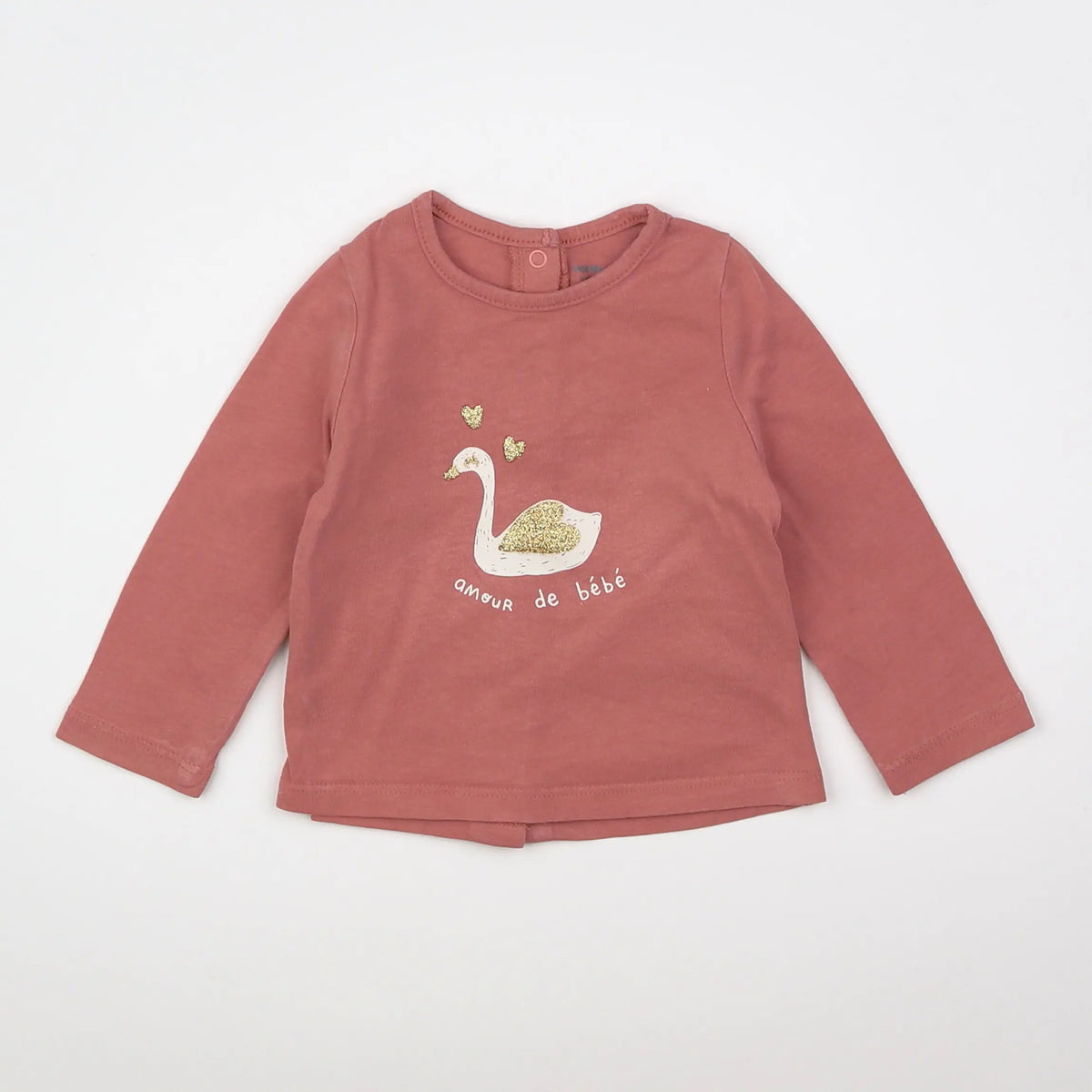 Vertbaudet - tee-shirt rose - 6 mois