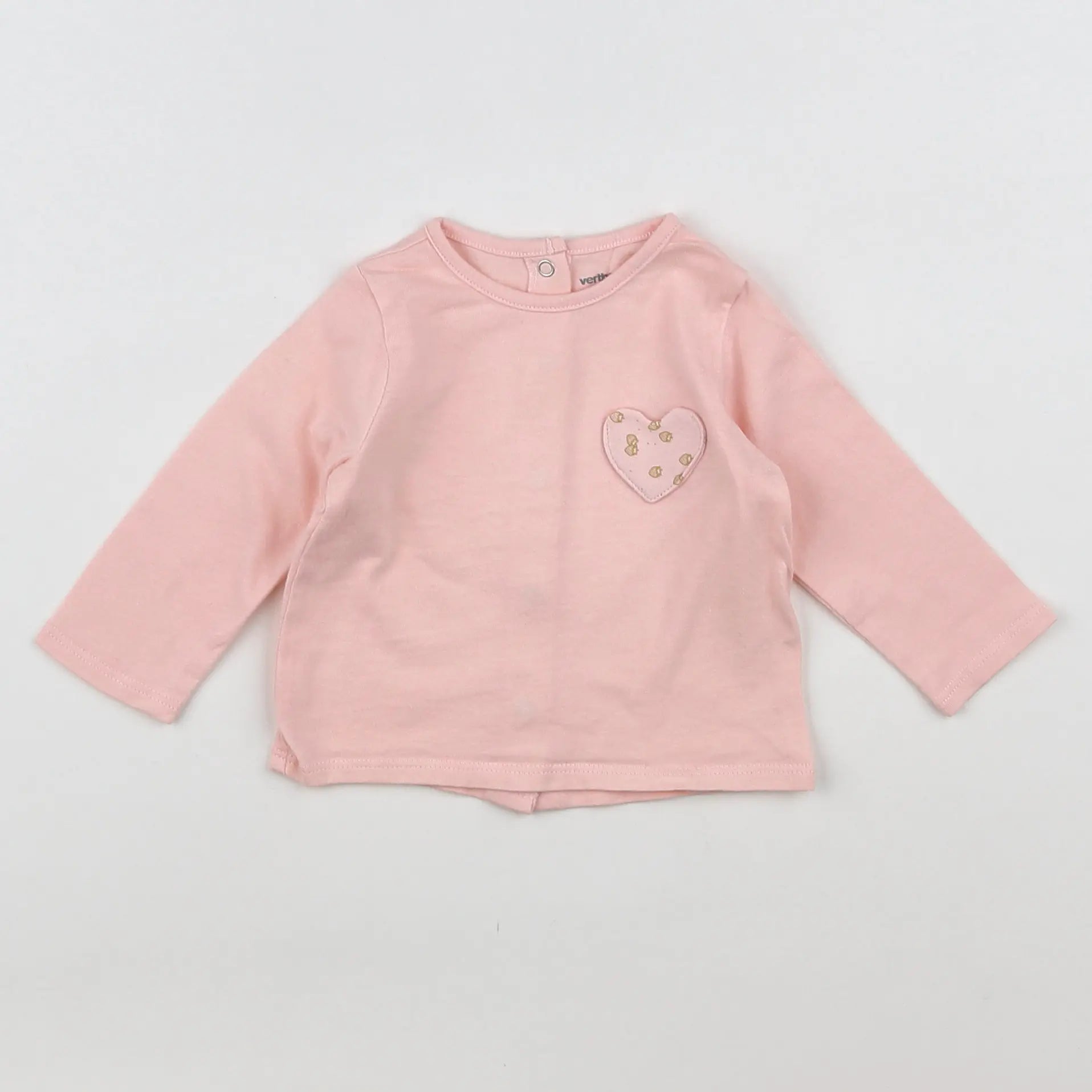 Vertbaudet - tee-shirt rose - 3 mois