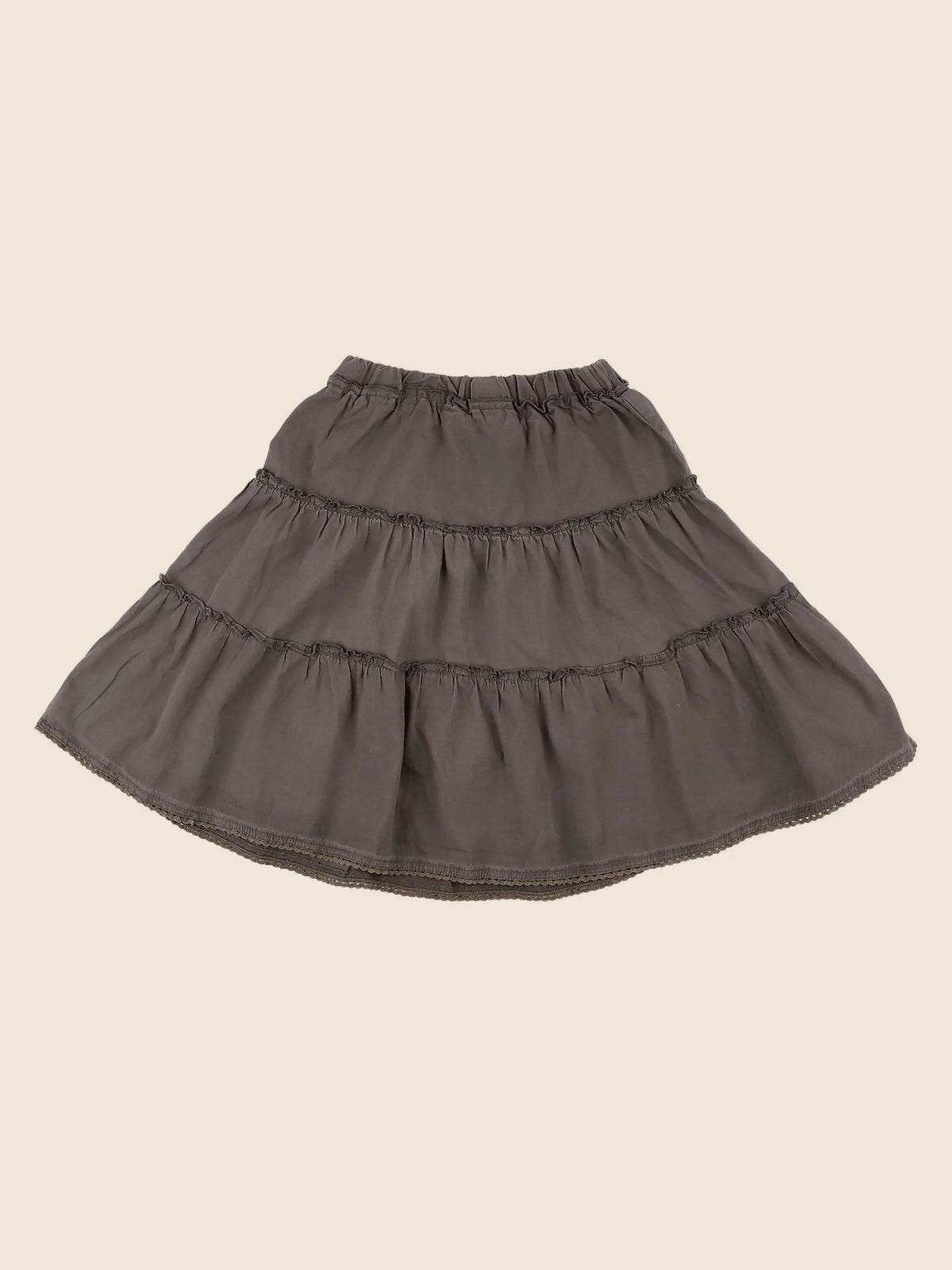 Vertbaudet - jupe taupe - 4 ans