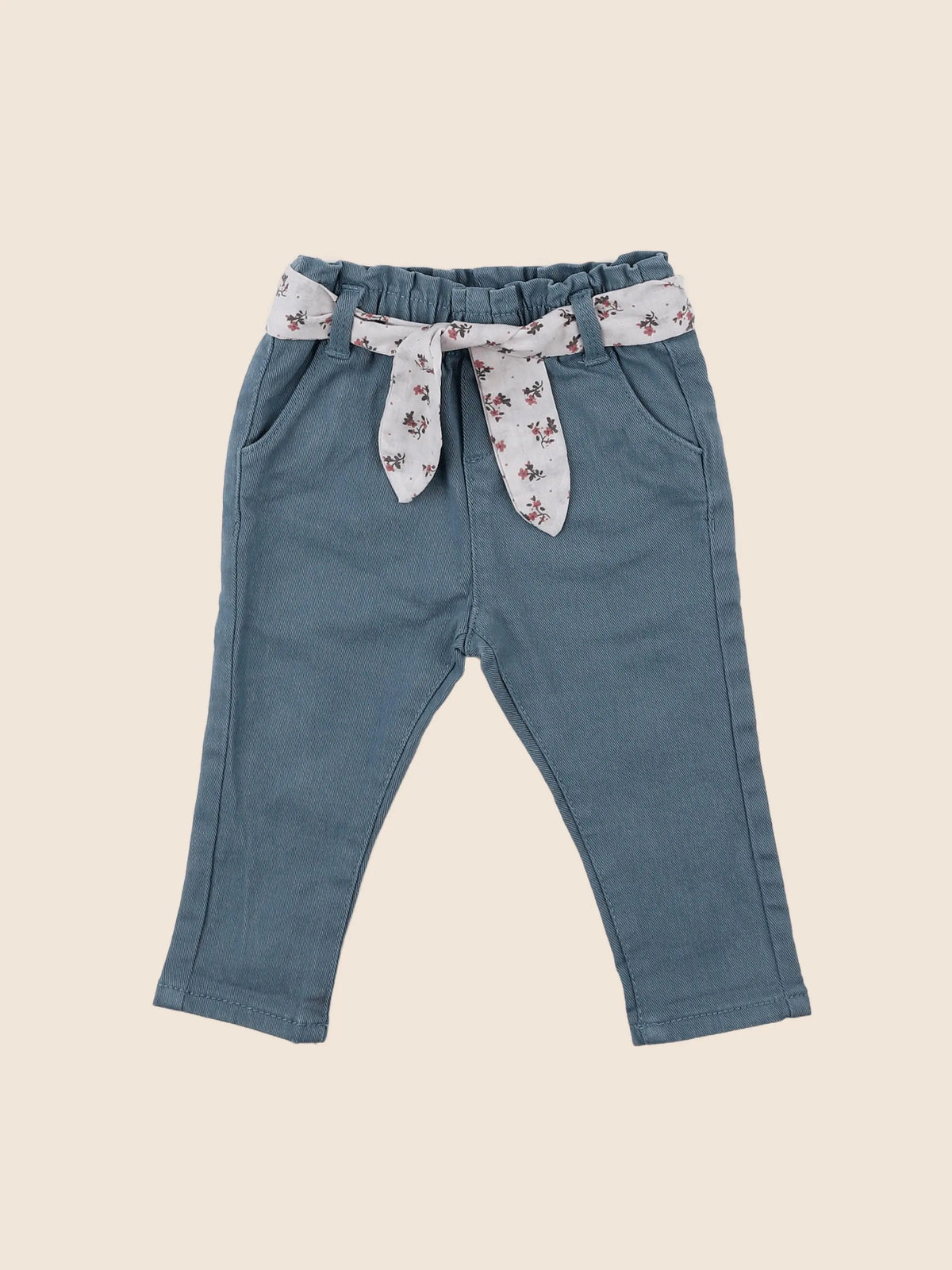 Vertbaudet - pantalon bleu - 12 mois