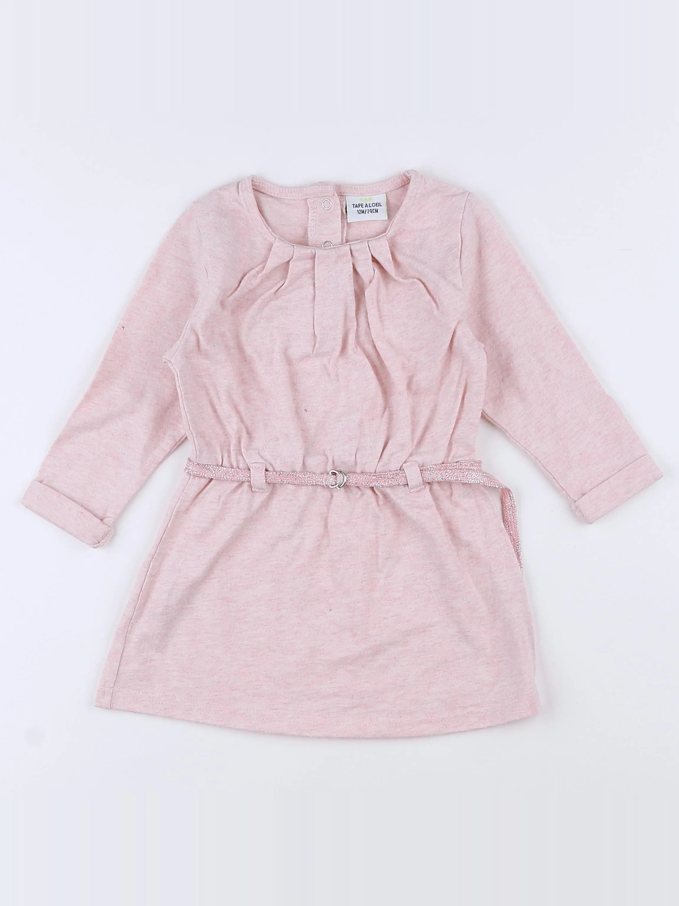 Tape à l'oeil - robe rose - 12 mois