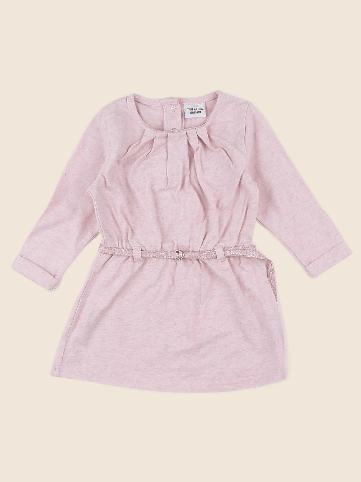 Tape à l'oeil - robe rose - 12 mois