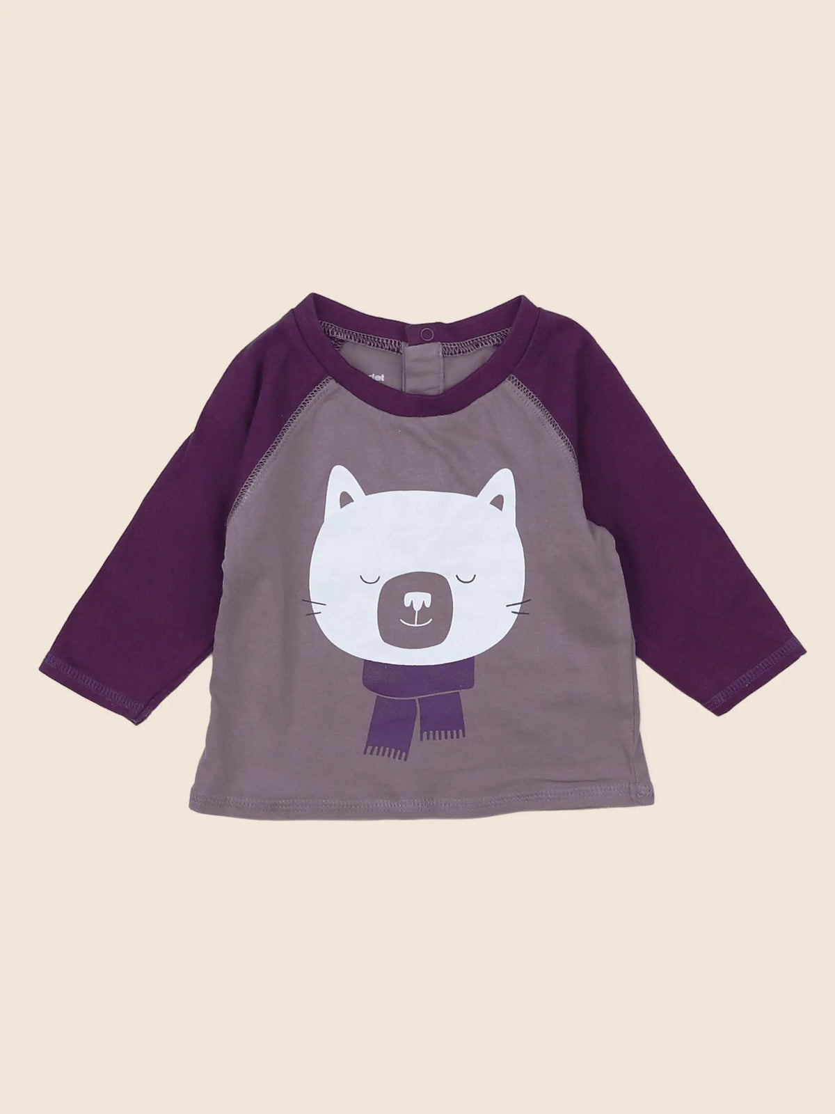Vertbaudet - tee-shirt violet - 6 mois