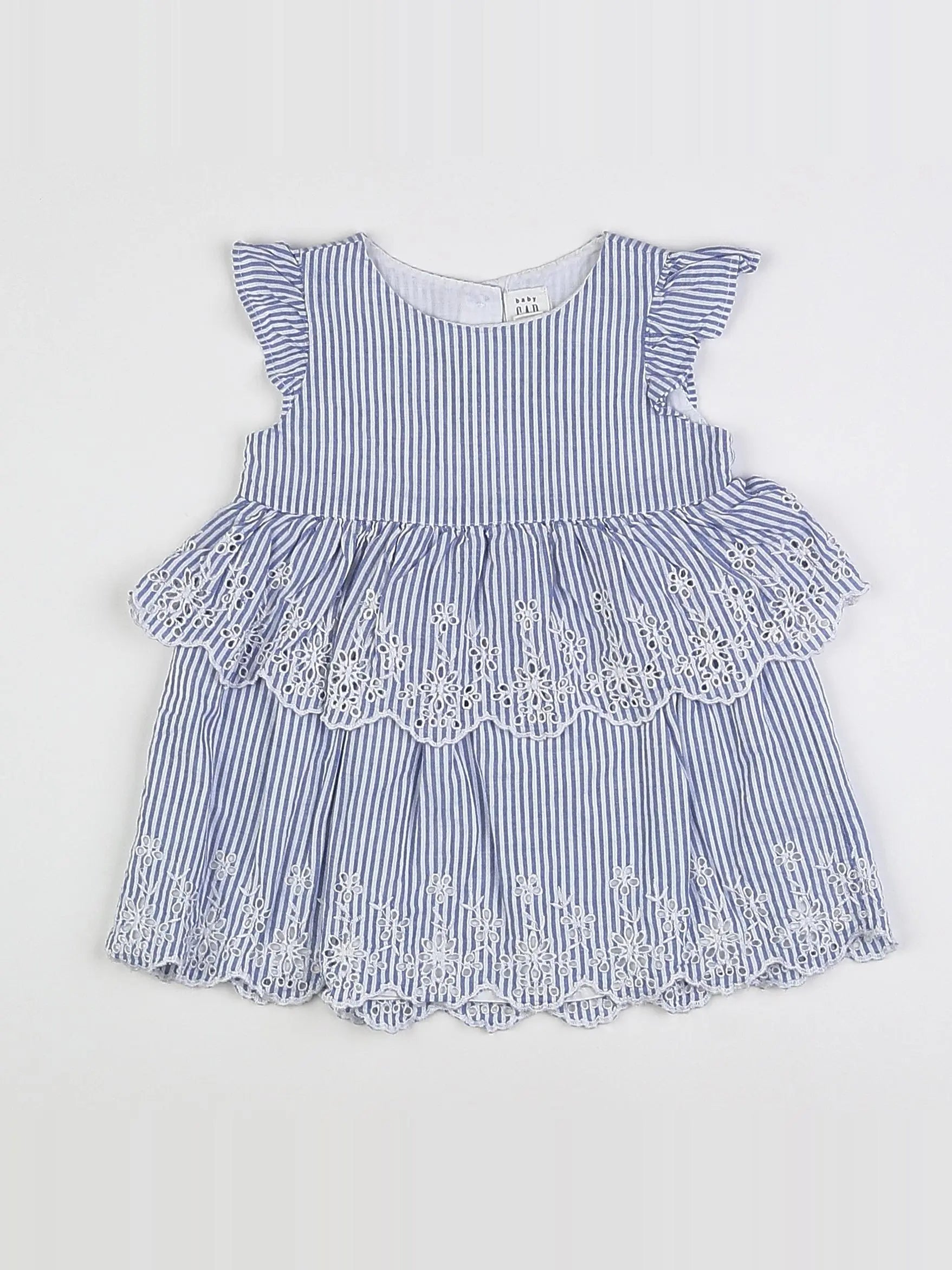 GAP - robe bleu, blanc - 12 mois
