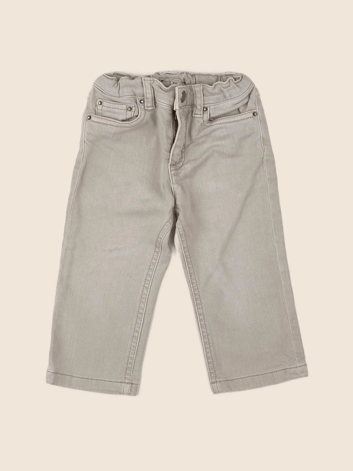 Bonpoint - jean beige - 12 mois