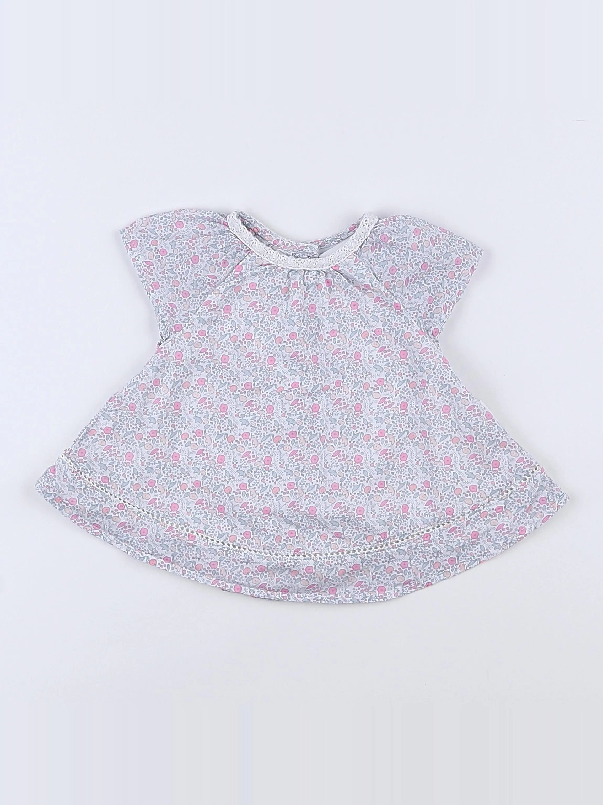 Vertbaudet - robe blanc - 1 mois