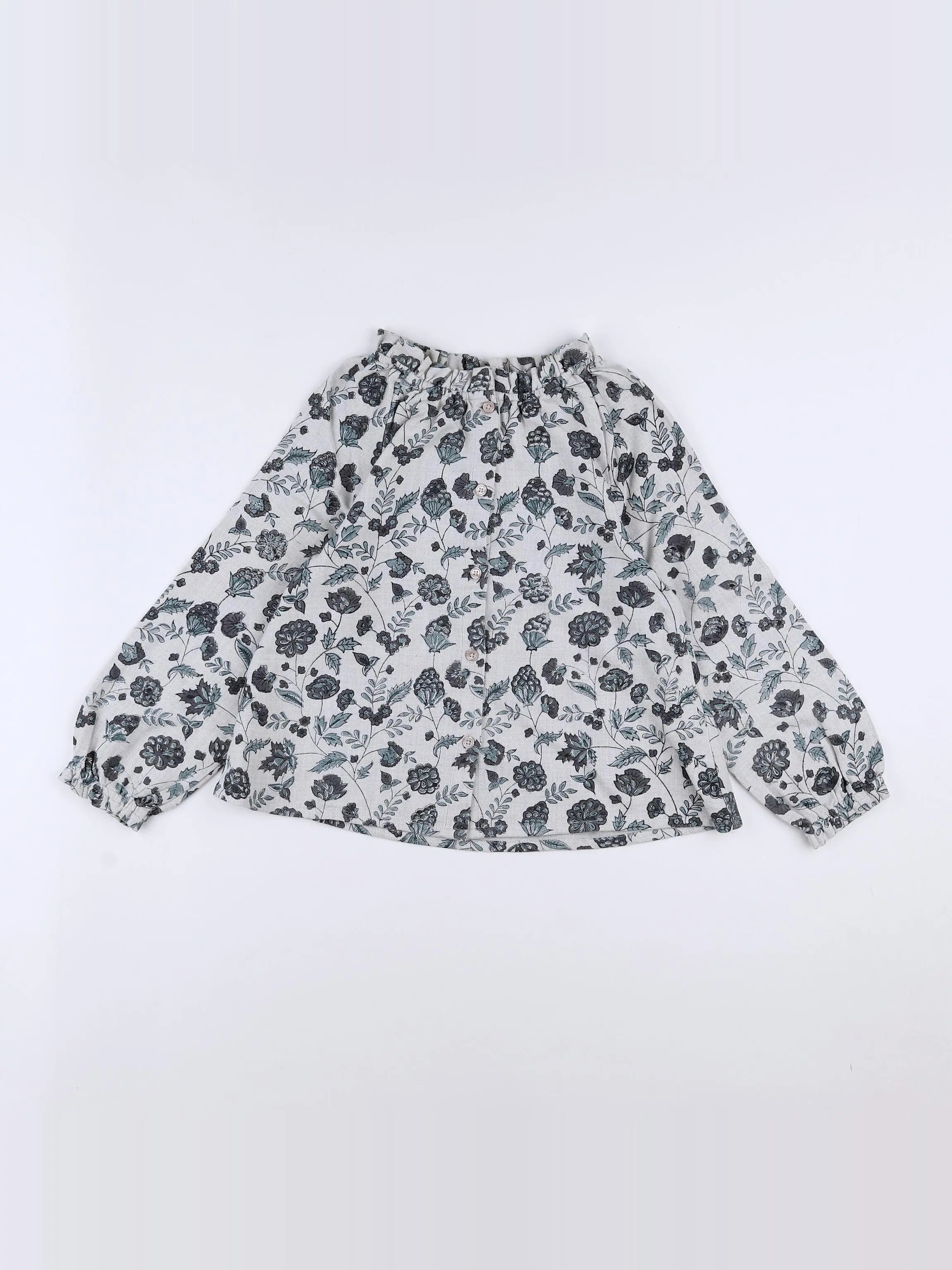 Bonton - blouse gris - 6 ans