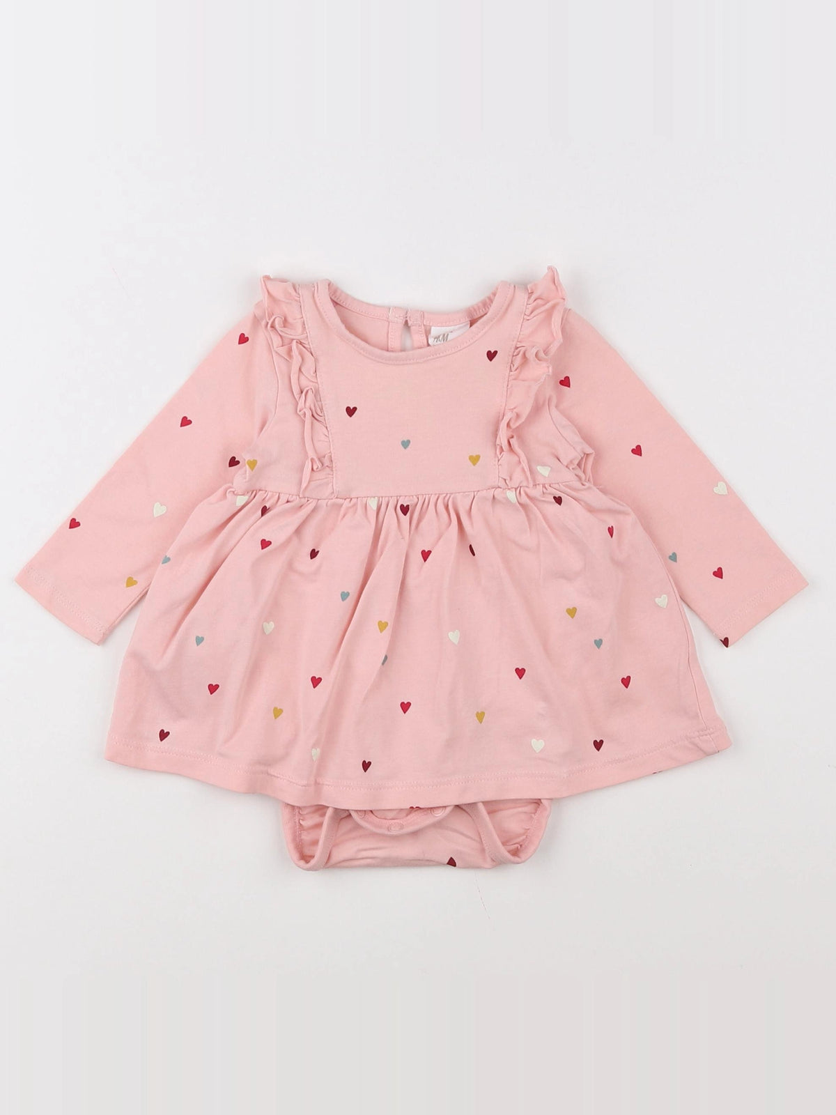 H&M - body vetement rose - 3 mois