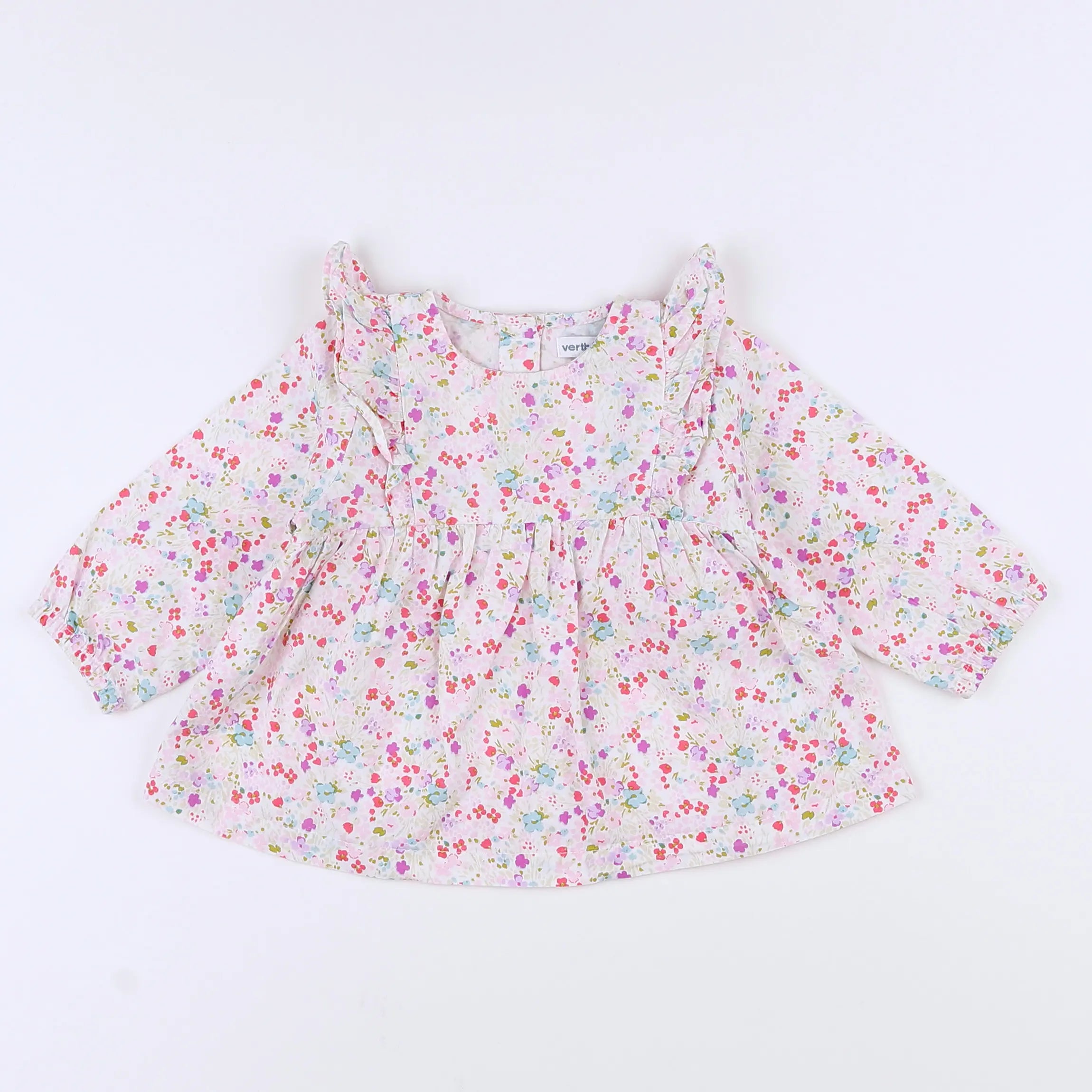 Vertbaudet - blouse multicolore - 12 mois