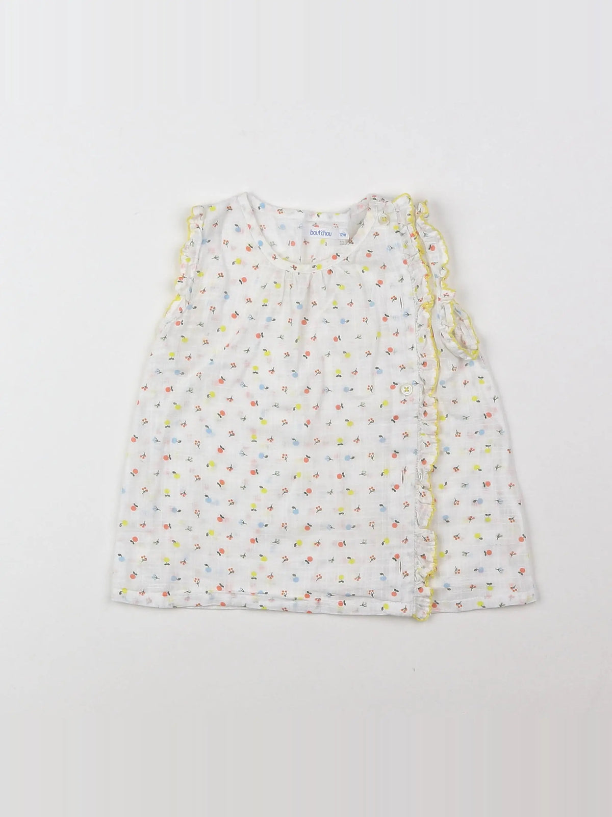 Boutchou - blouse blanc - 12 mois