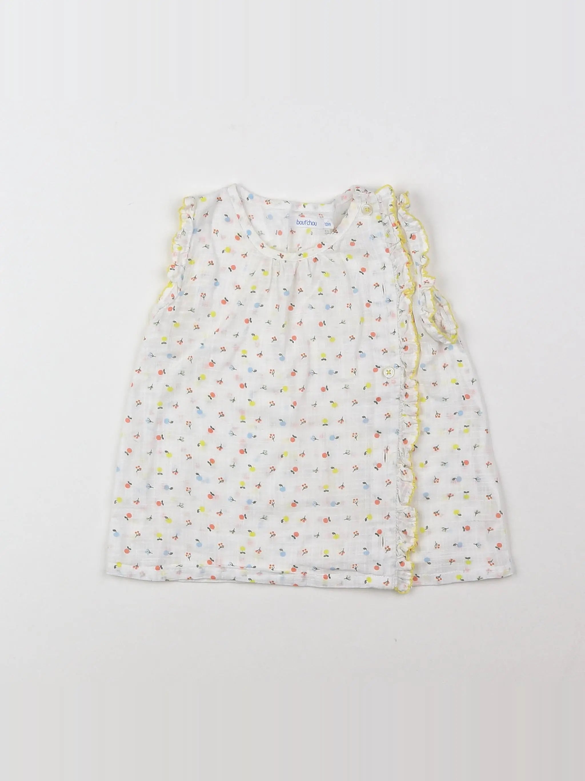 Boutchou - blouse blanc - 12 mois