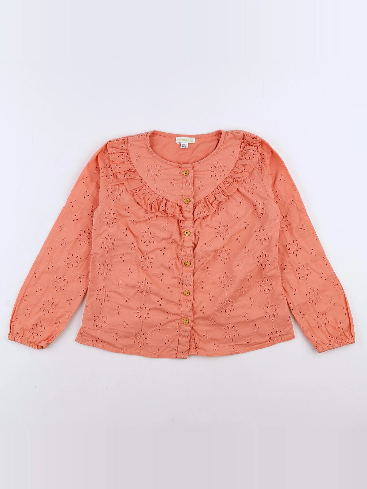Vertbaudet - blouse orange - 8 ans