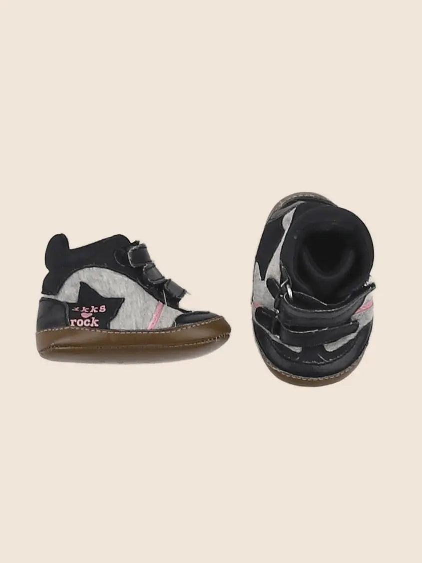 IKKS - chaussons gris, noir - pointure 17