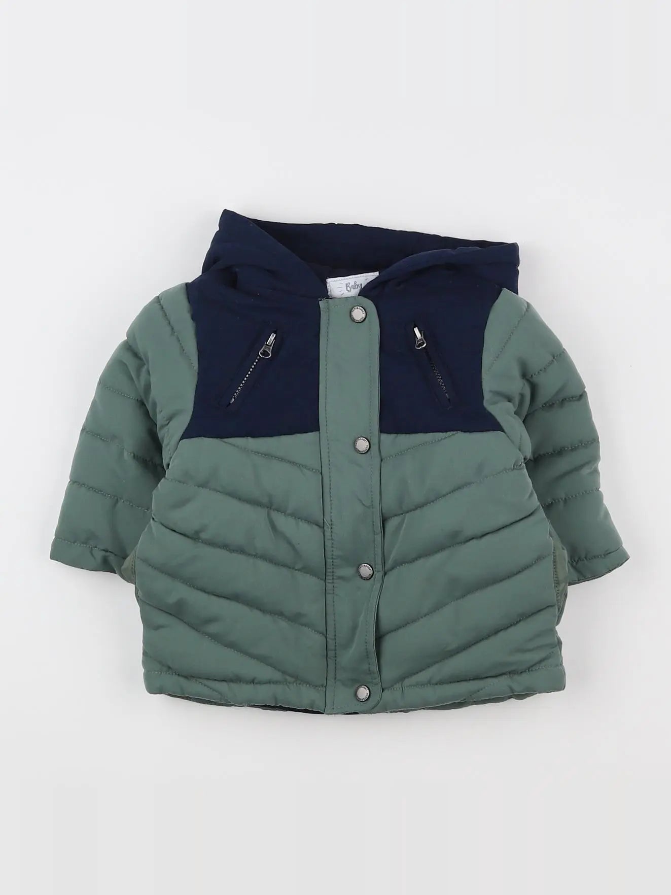 Vertbaudet - doudoune Vert - 9 mois