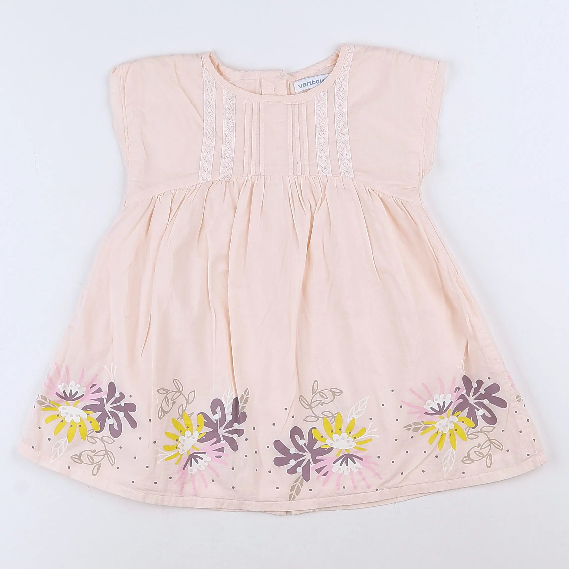 Vertbaudet - robe rose - 18 mois