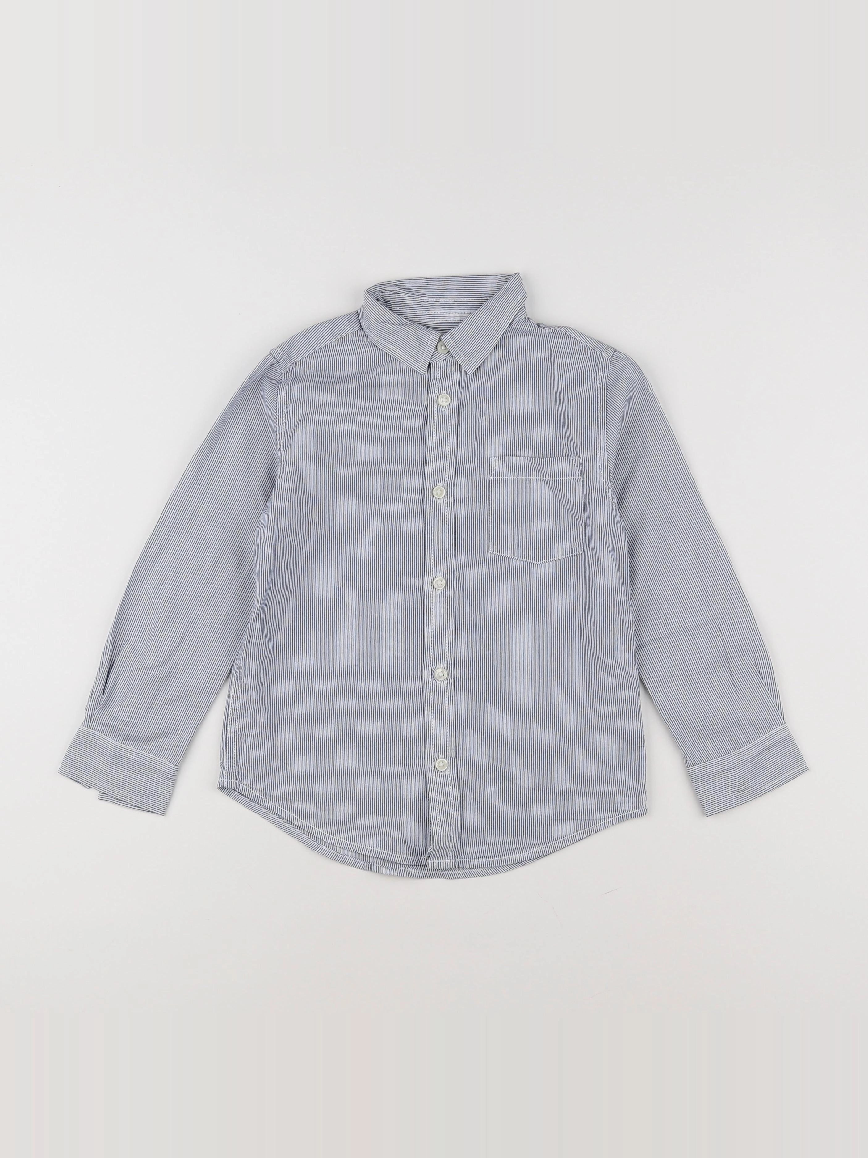 Monoprix - chemise bleu - 6 ans