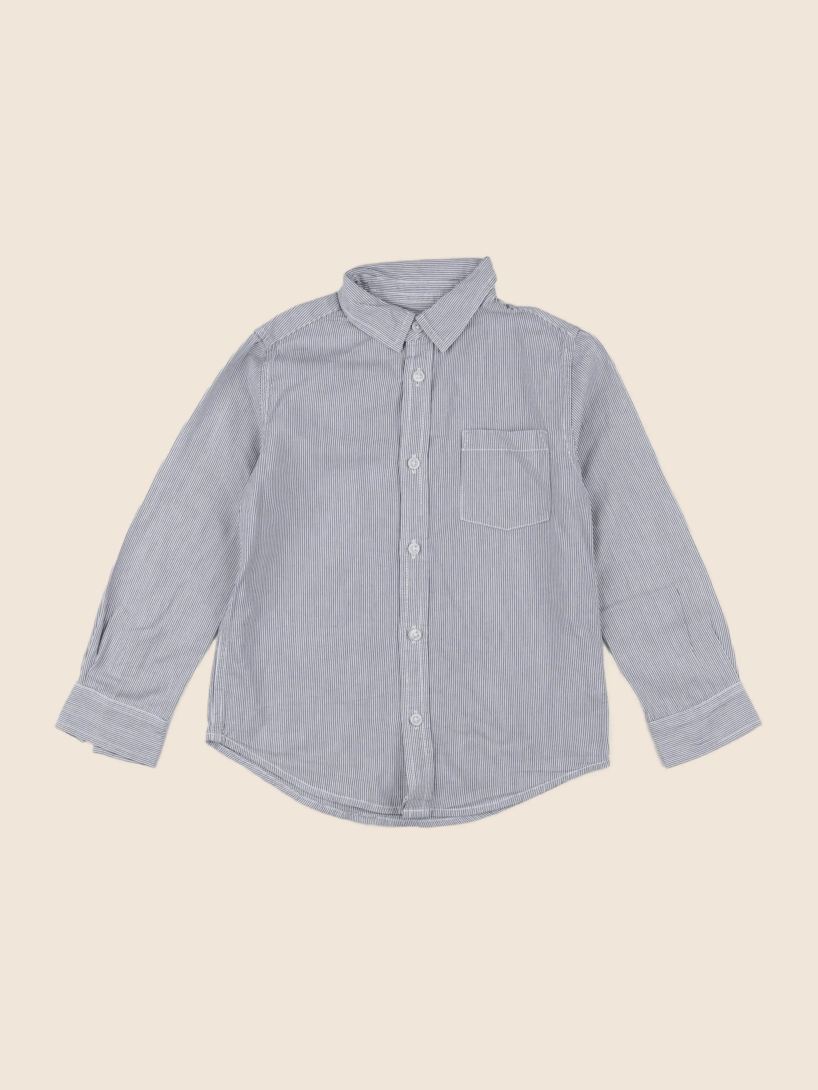 Monoprix - chemise bleu - 6 ans