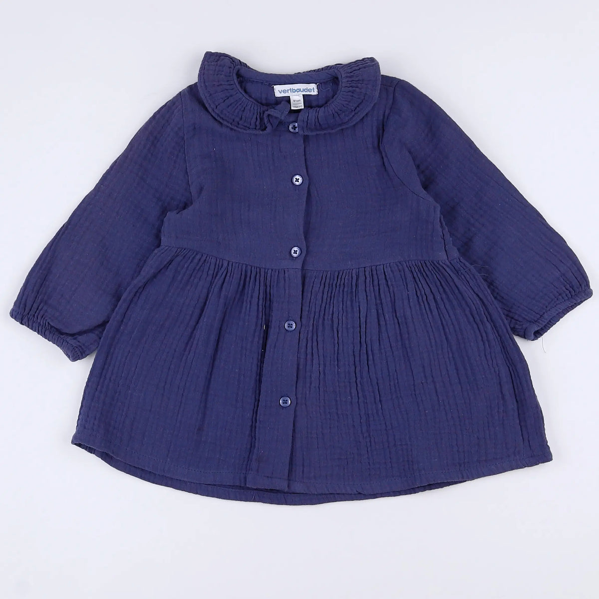 Vertbaudet - robe bleu - 18 mois