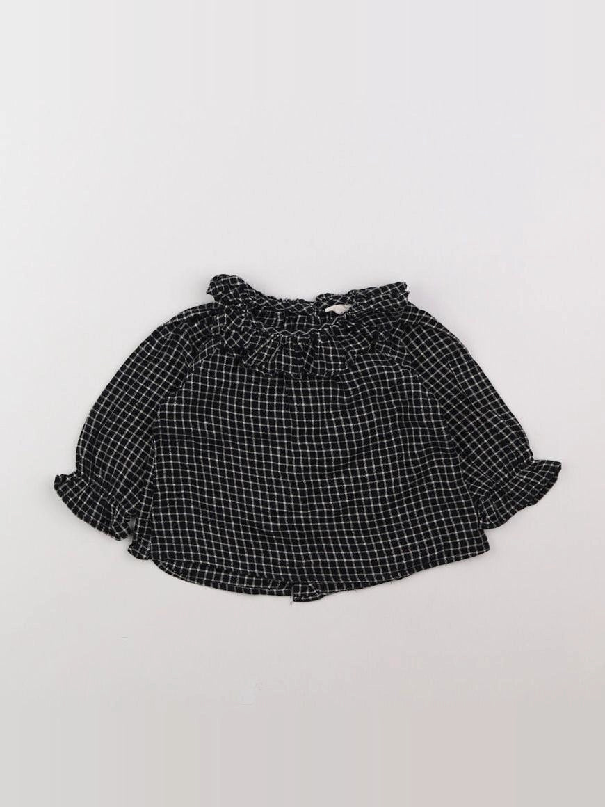 Louis Louise - blouse noir, beige - 12 mois