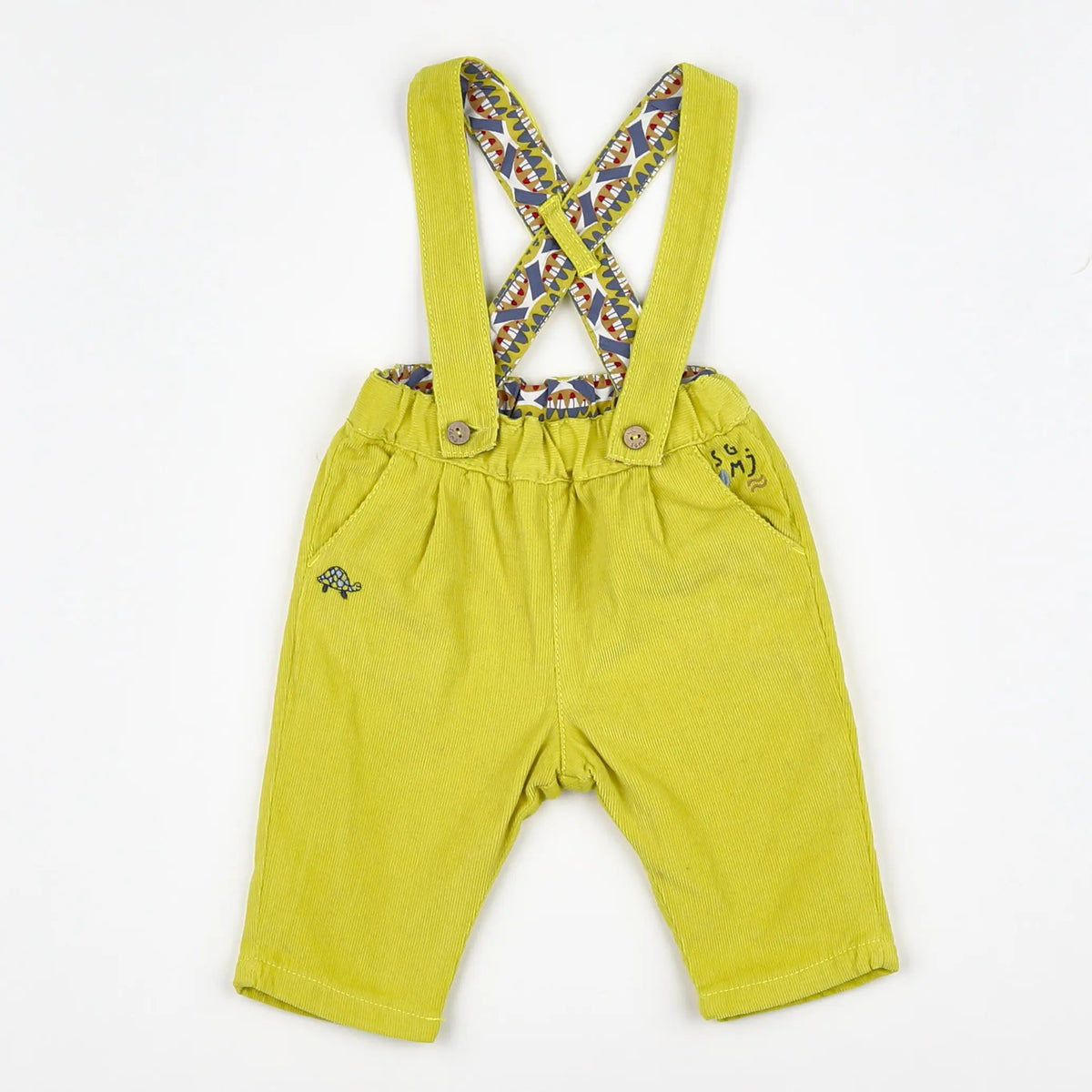 Sergent Major - pantalon doublé jaune - 3 mois