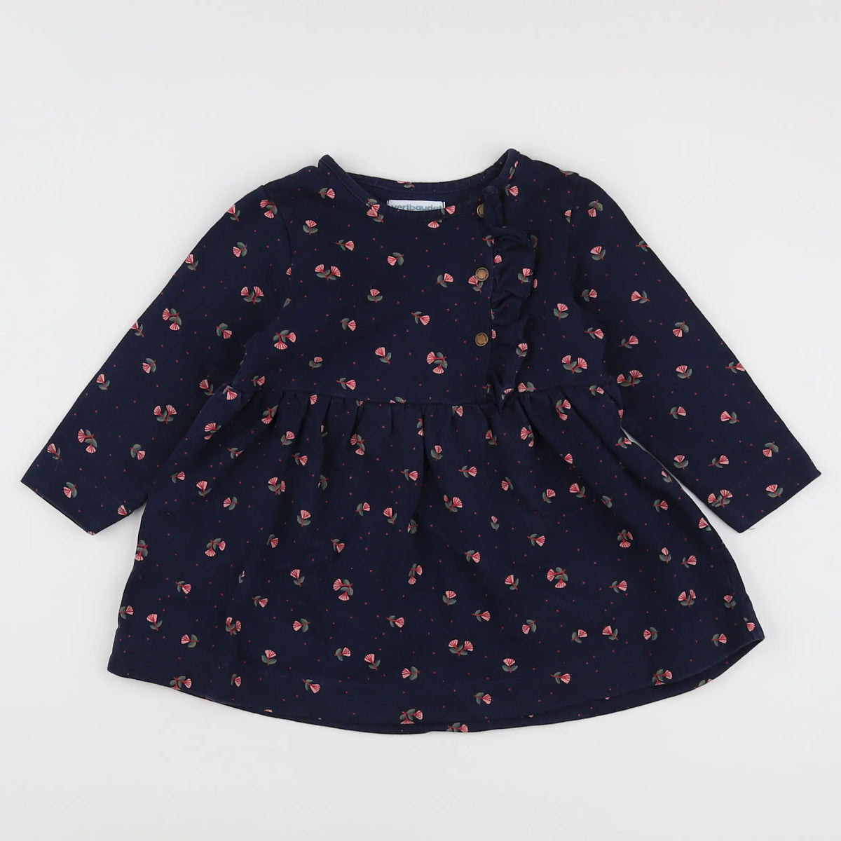 Vertbaudet - robe bleu - 18 mois