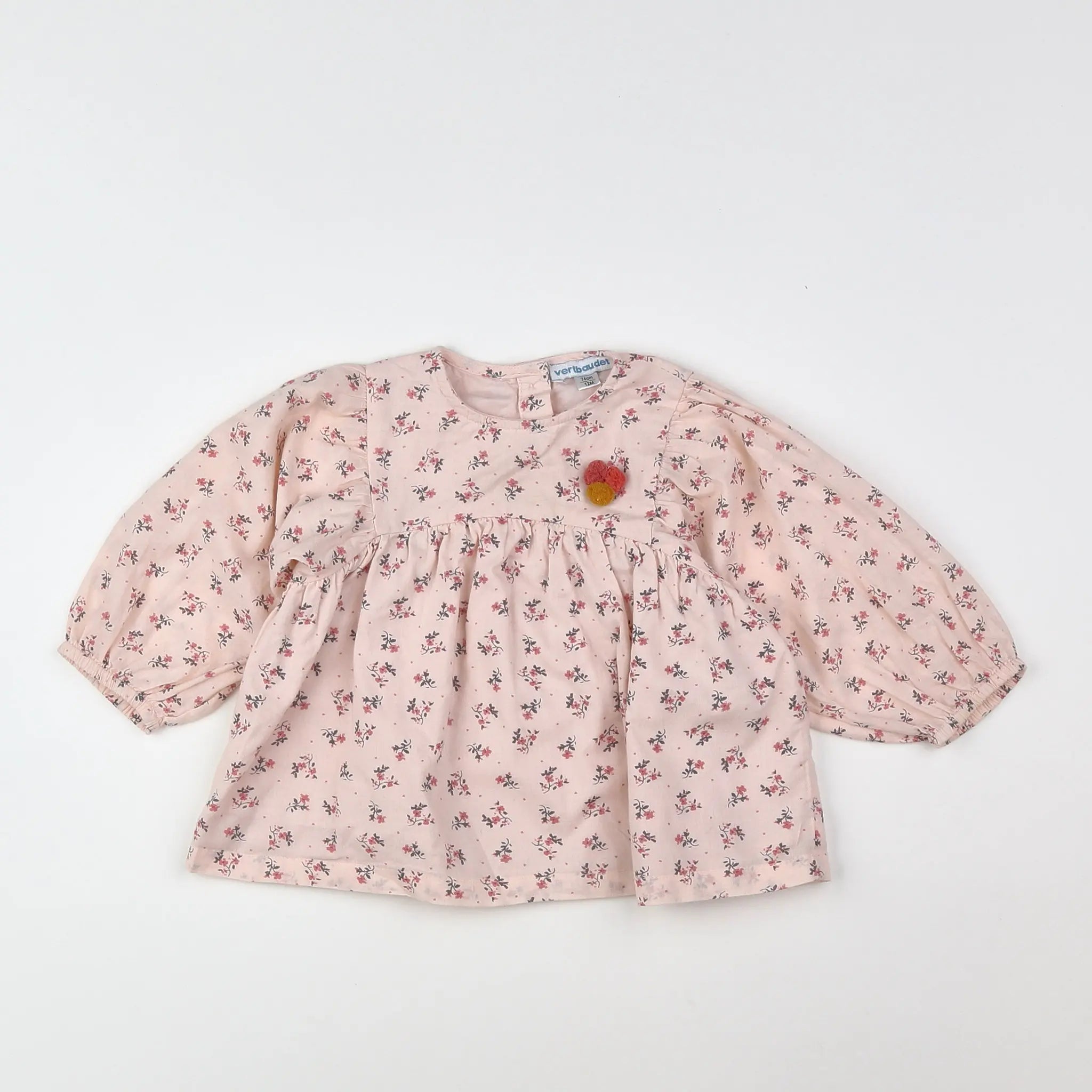 Vertbaudet - blouse rose - 12 mois