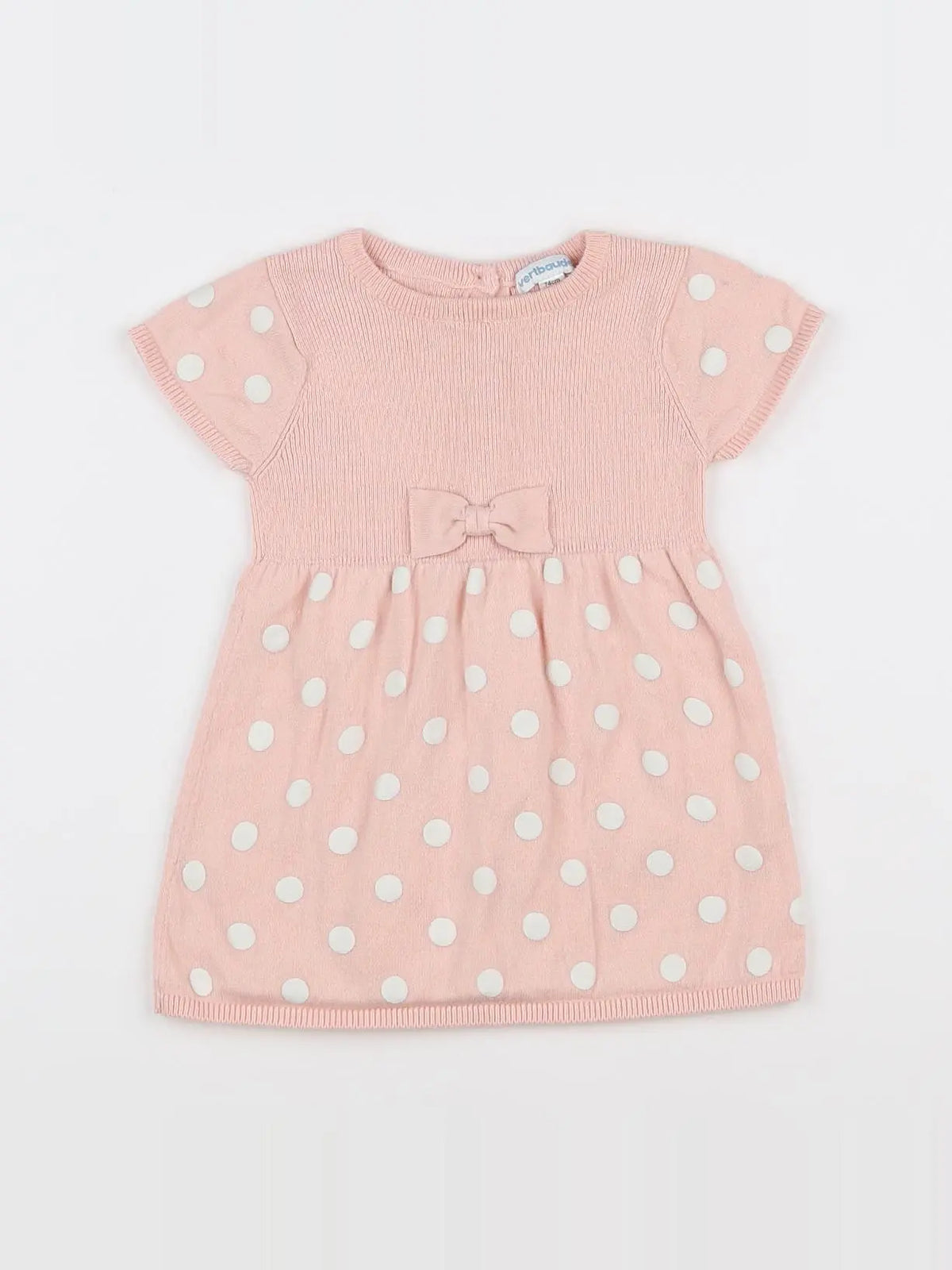 Vertbaudet - robe rose - 12 mois