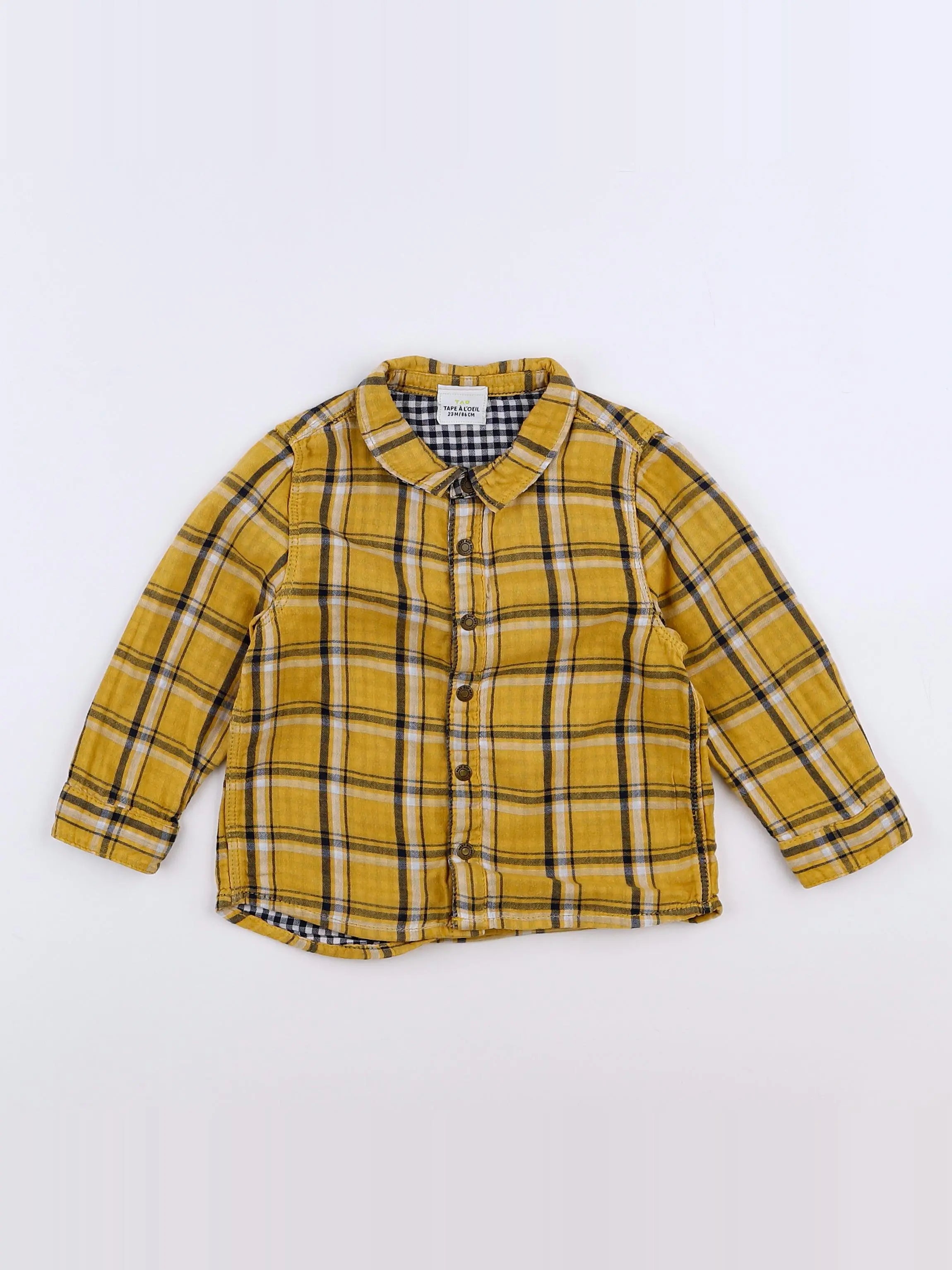 Tape à l'oeil - chemise jaune - 2 ans