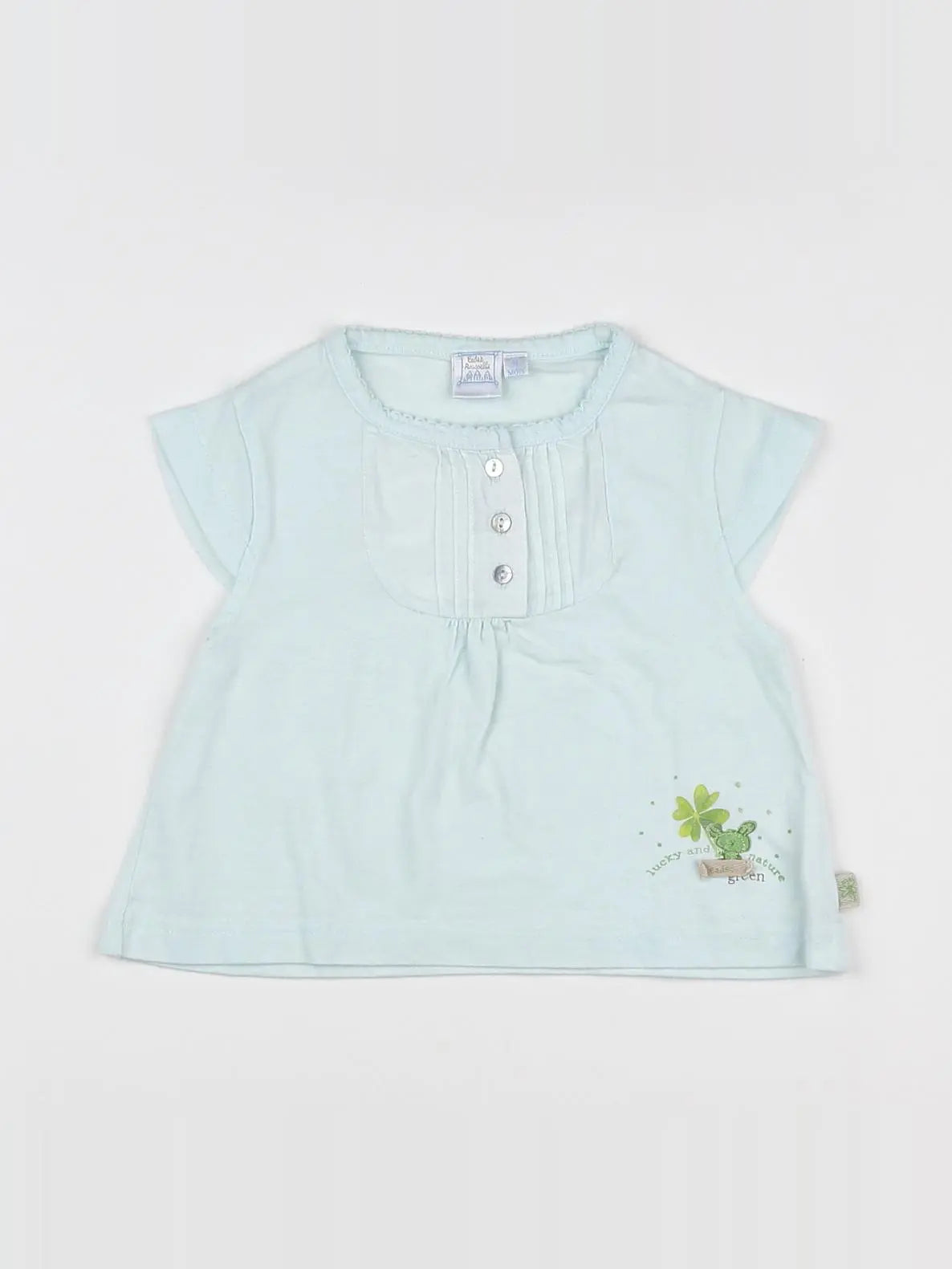 Cadet Rousselle - tee-shirt bleu - 12 mois