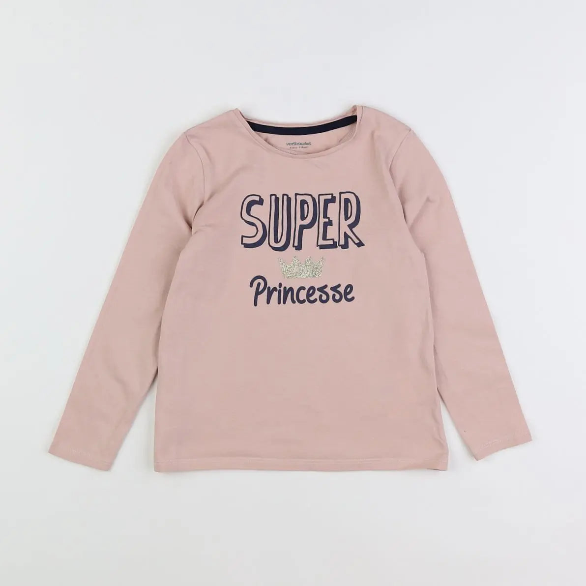 Vertbaudet - tee-shirt rose - 6 ans