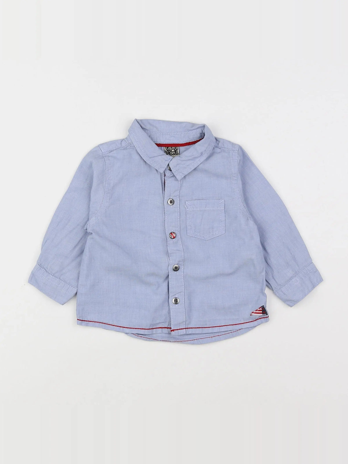Tape à l'oeil - chemise bleu - 6 mois