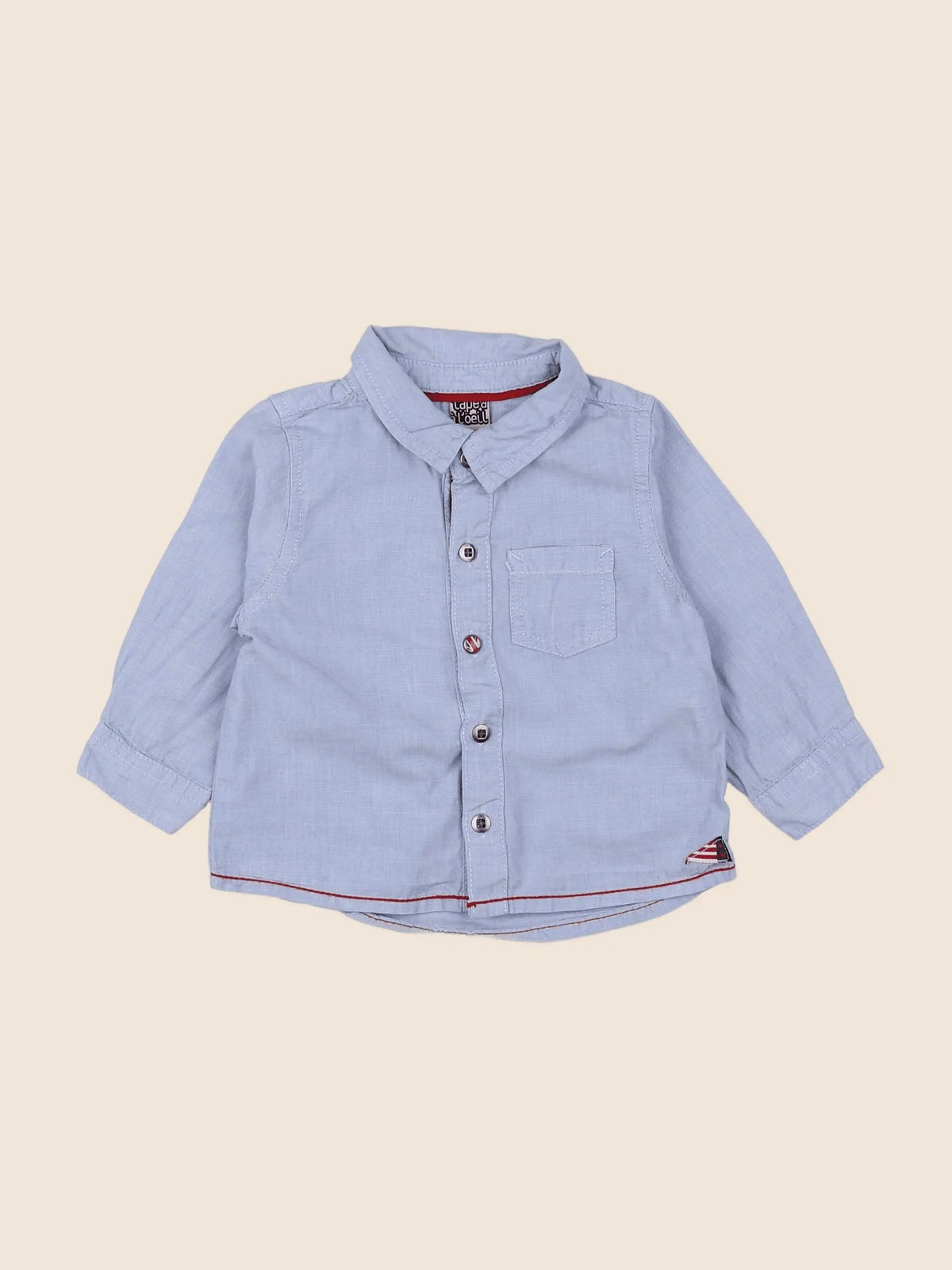 Tape à l'oeil - chemise bleu - 6 mois