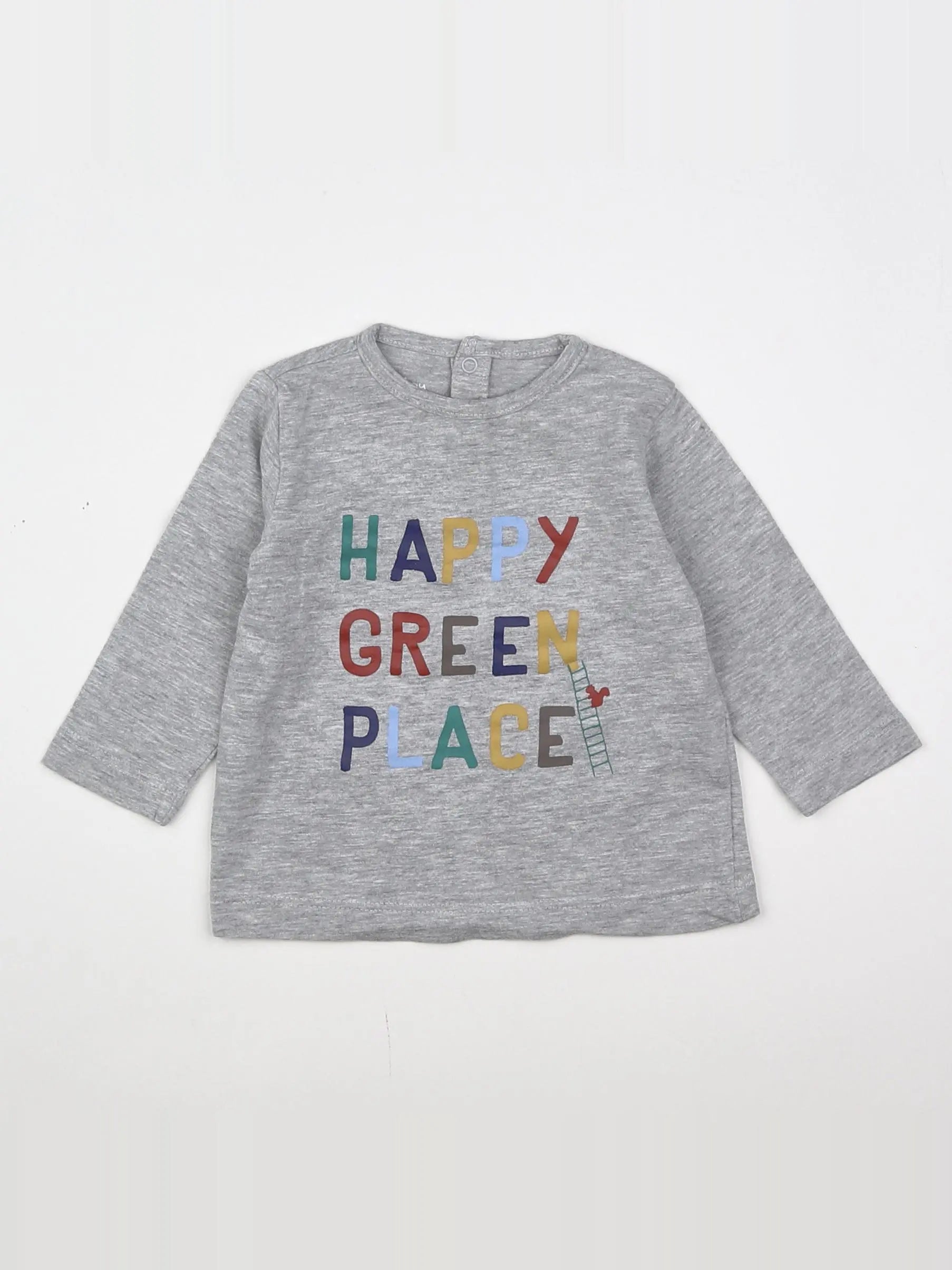 Boutchou - tee-shirt gris - 6 mois