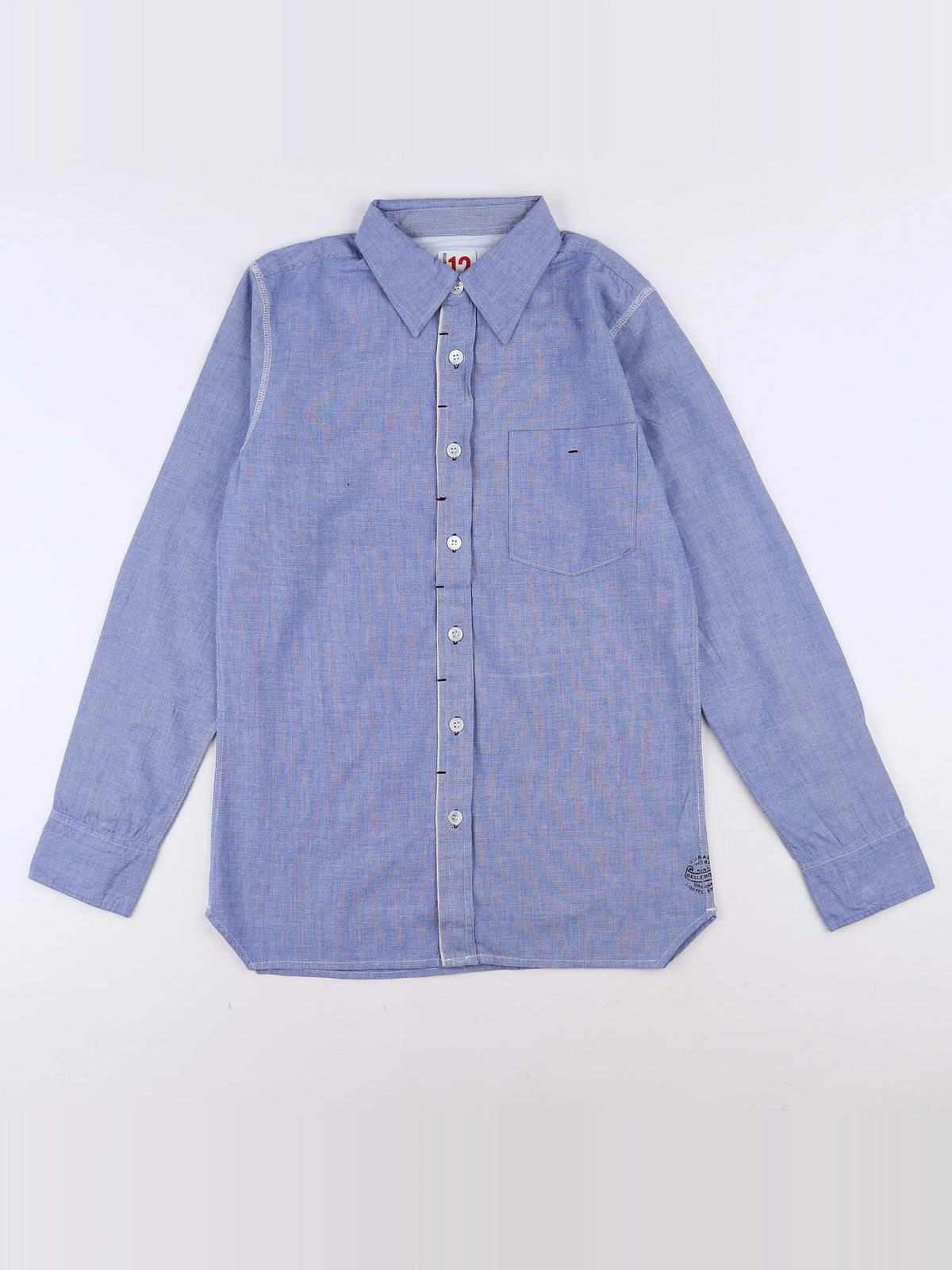 Bellerose - chemise bleu, marron - 12 ans