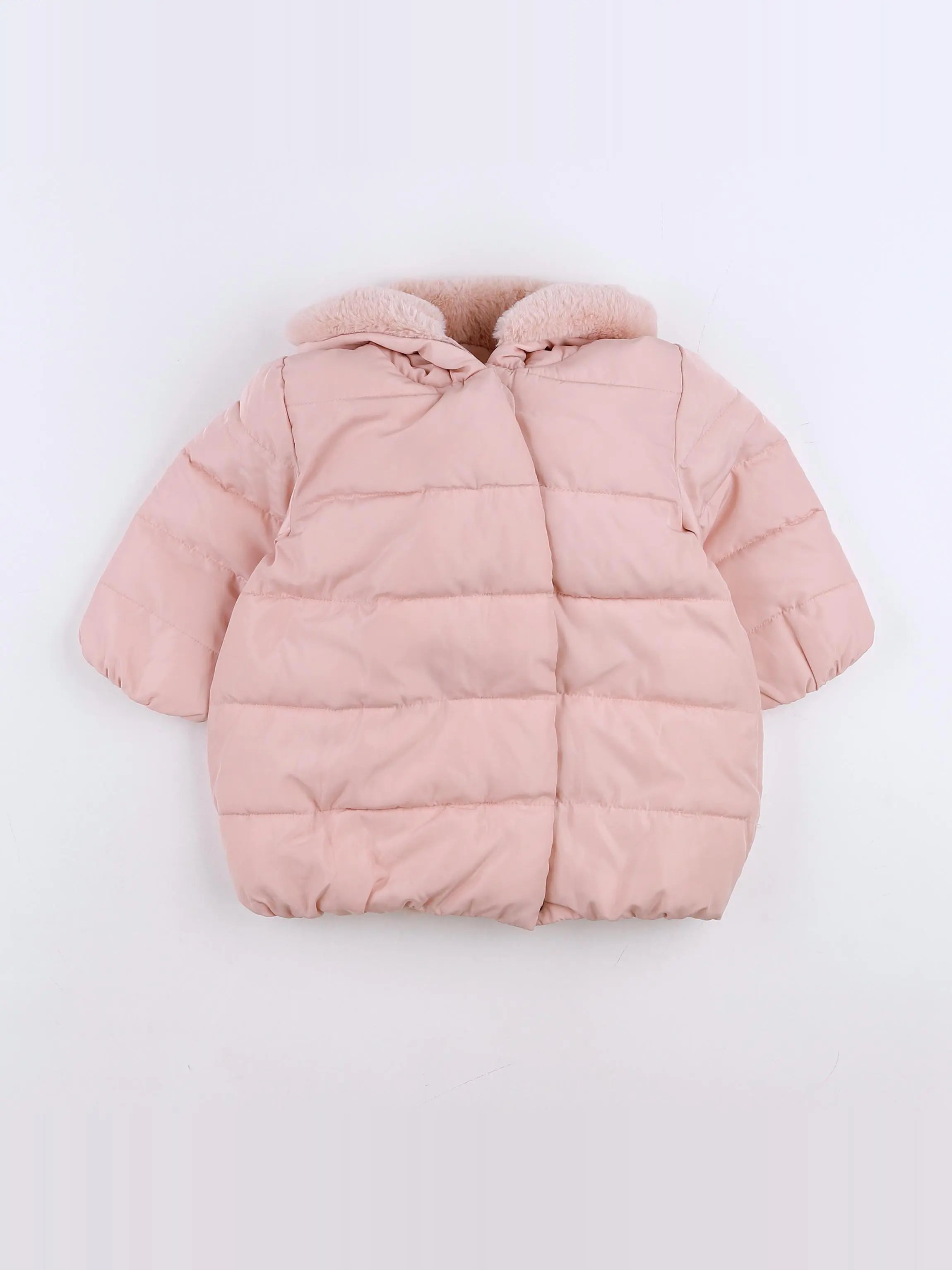 Vertbaudet - doudoune rose - 12 mois