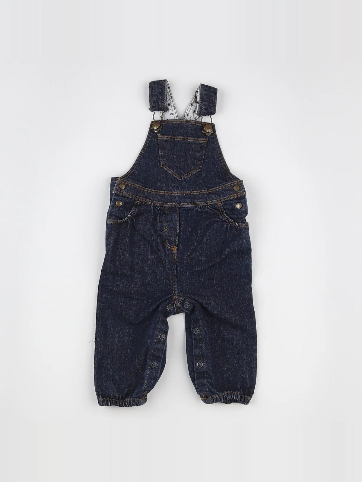 Petit Bateau - salopette bleu - 3 mois