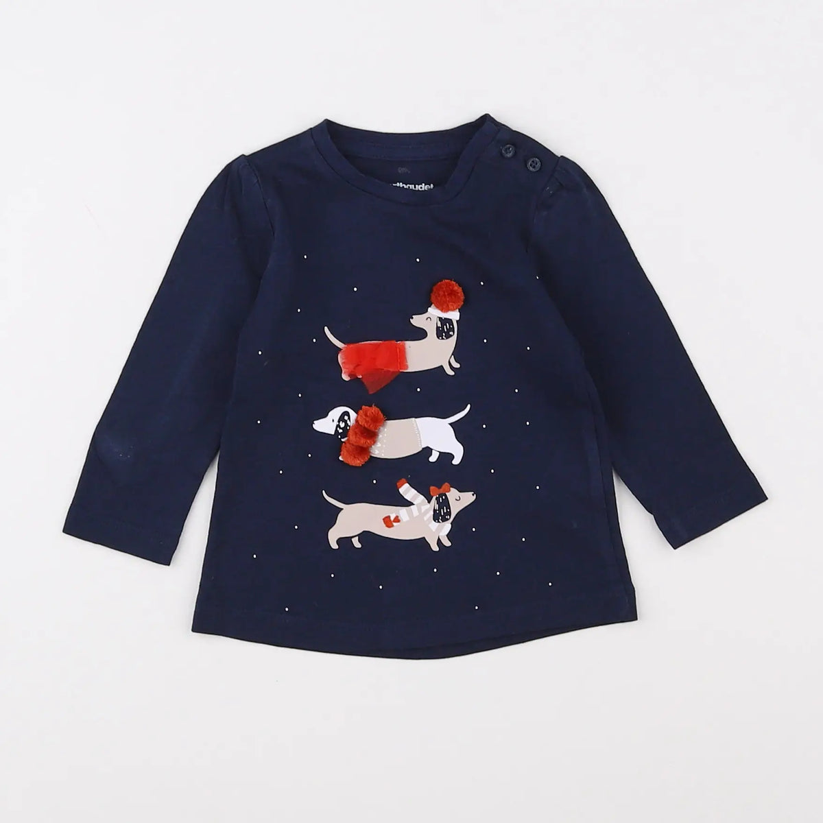 Vertbaudet - tee-shirt bleu - 3 mois