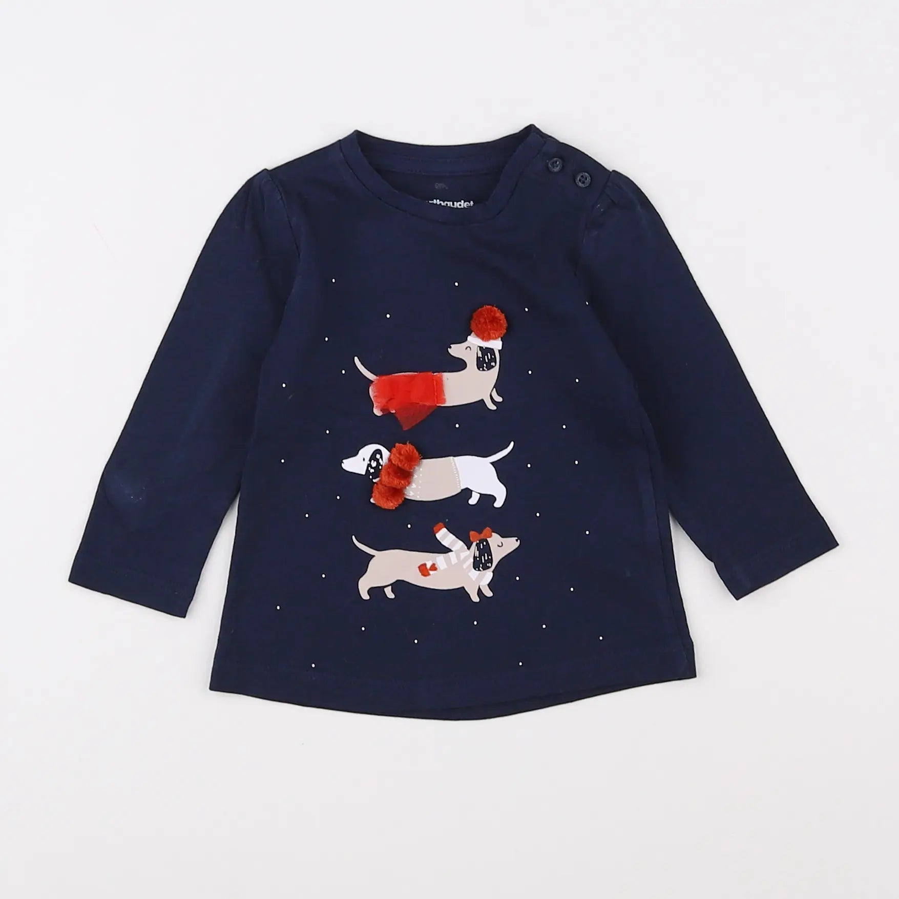Vertbaudet - tee-shirt bleu - 3 mois