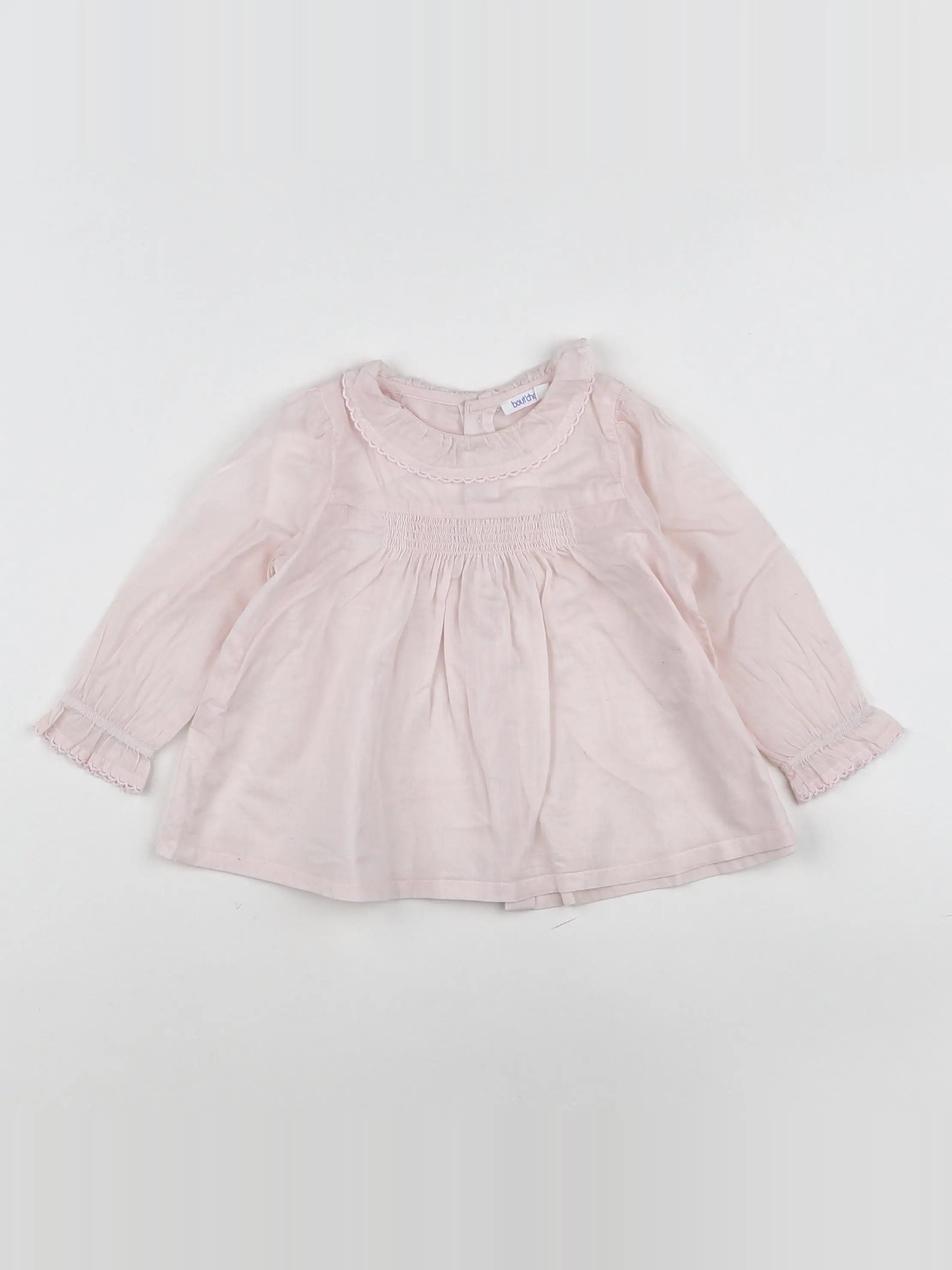 Boutchou - blouse rose - 9 mois