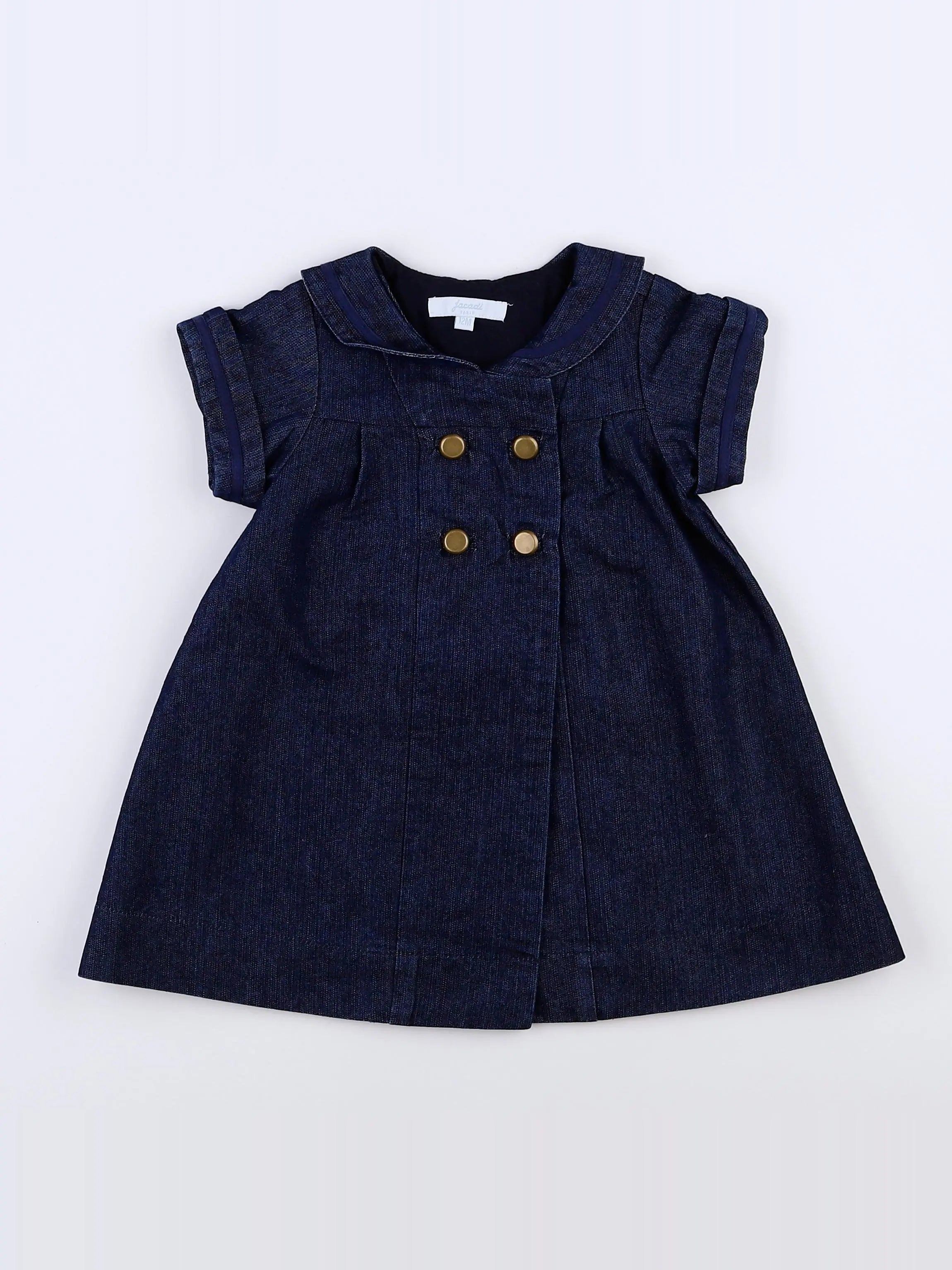 Jacadi - robe bleu - 12 mois