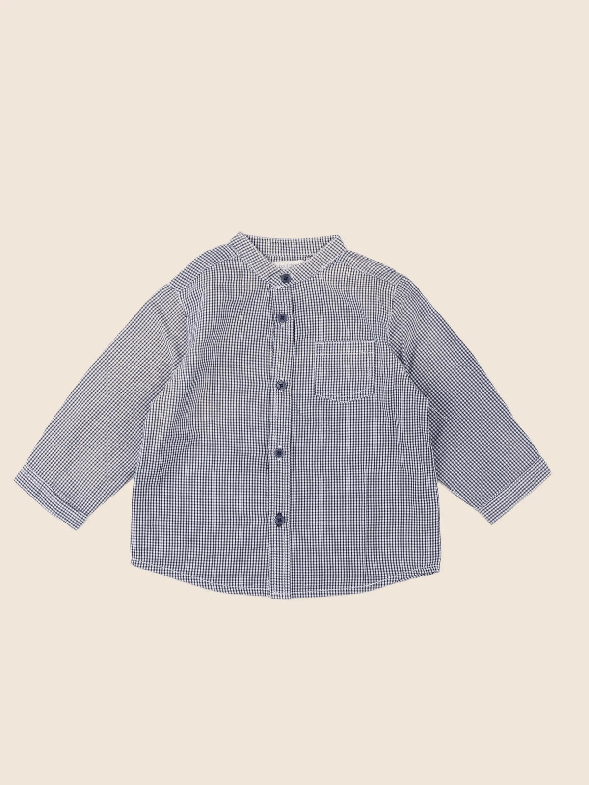 Boutchou - chemise bleu - 9 mois