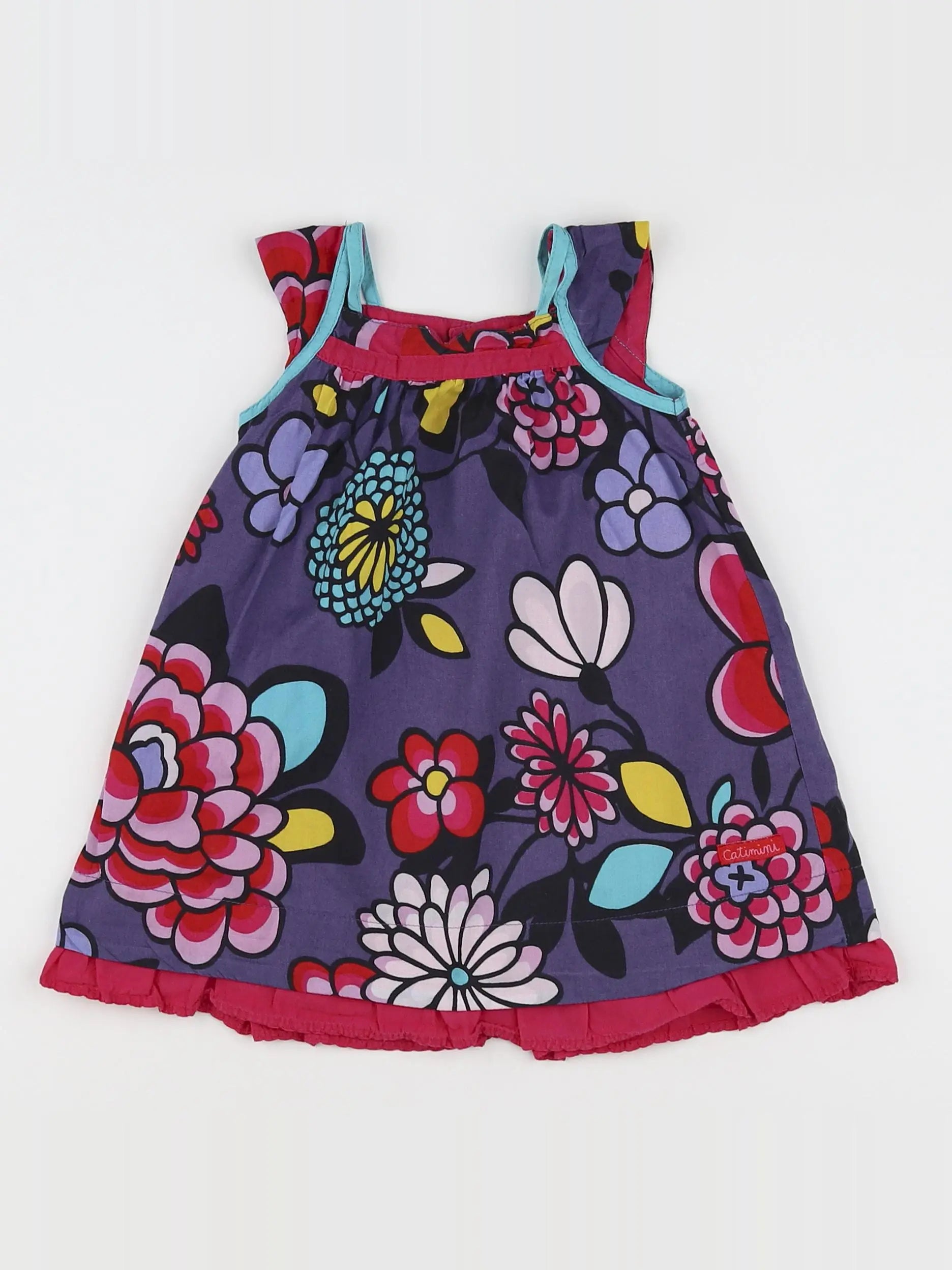 Catimini - robe multicolore - 12 mois