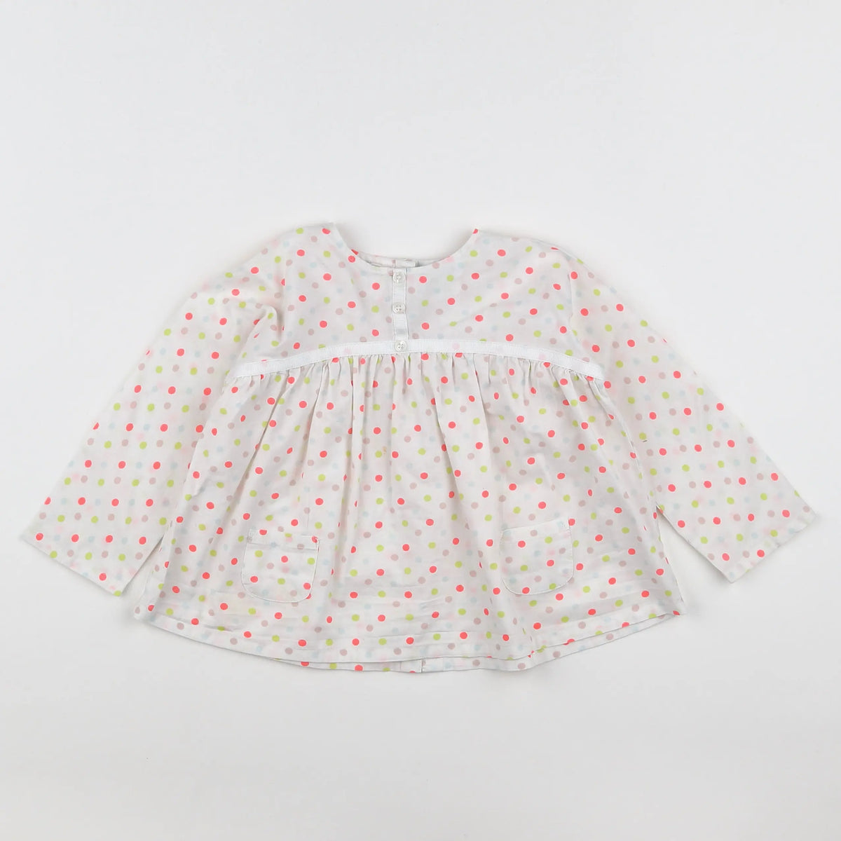 Vertbaudet - blouse multicolore - 18 mois